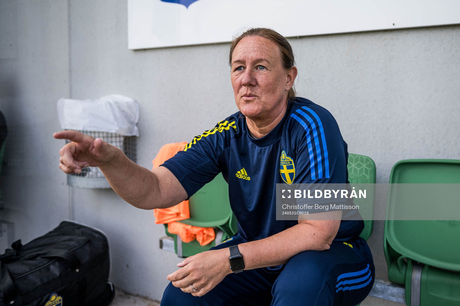 Head coach Annelie Norén of Sweden