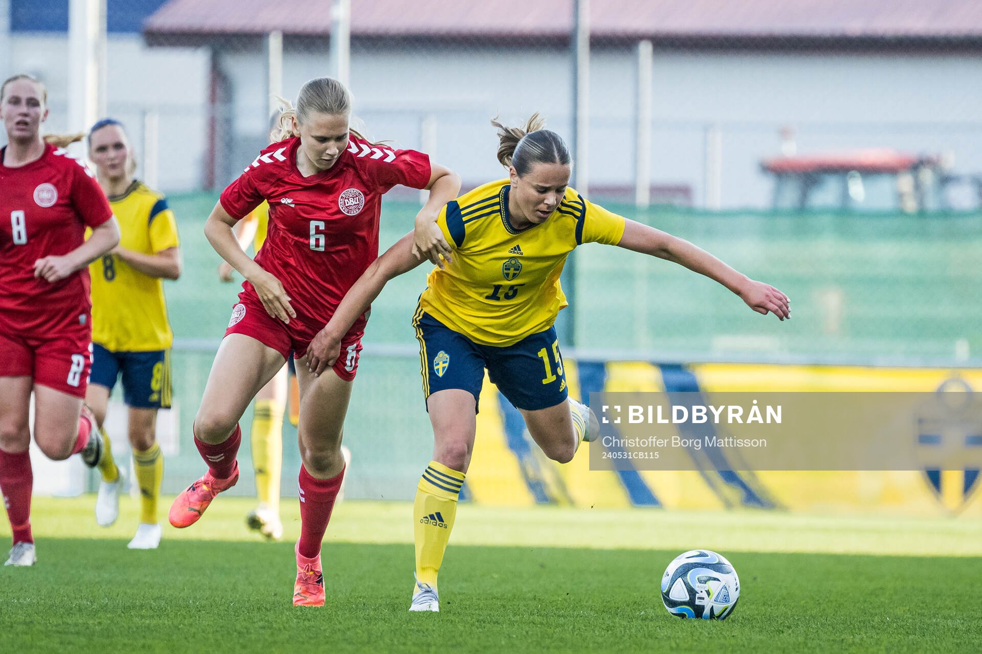 Julie Berkop of Denmark and Matilda Ekblom of Sweden