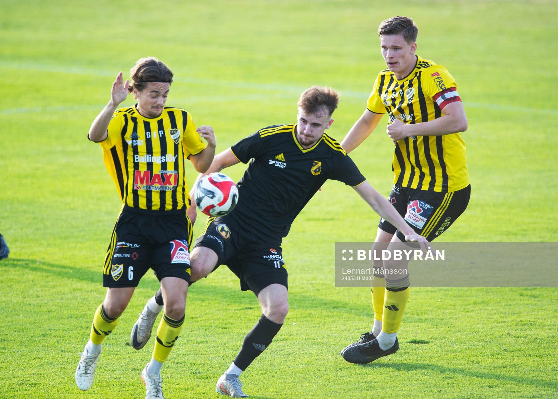 IFK Hässleholms Gustaf Winroth i matchen i div. 2  mellan