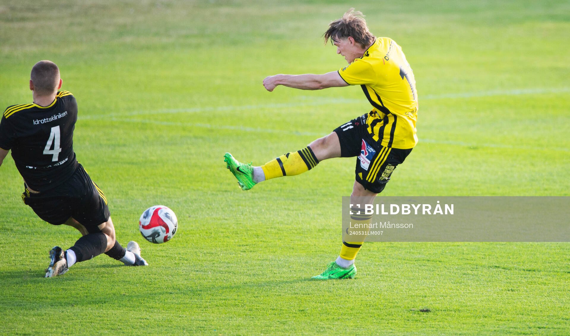 IFK Hässleholms Kasper Månsson i matchen i div. 2  mellan
