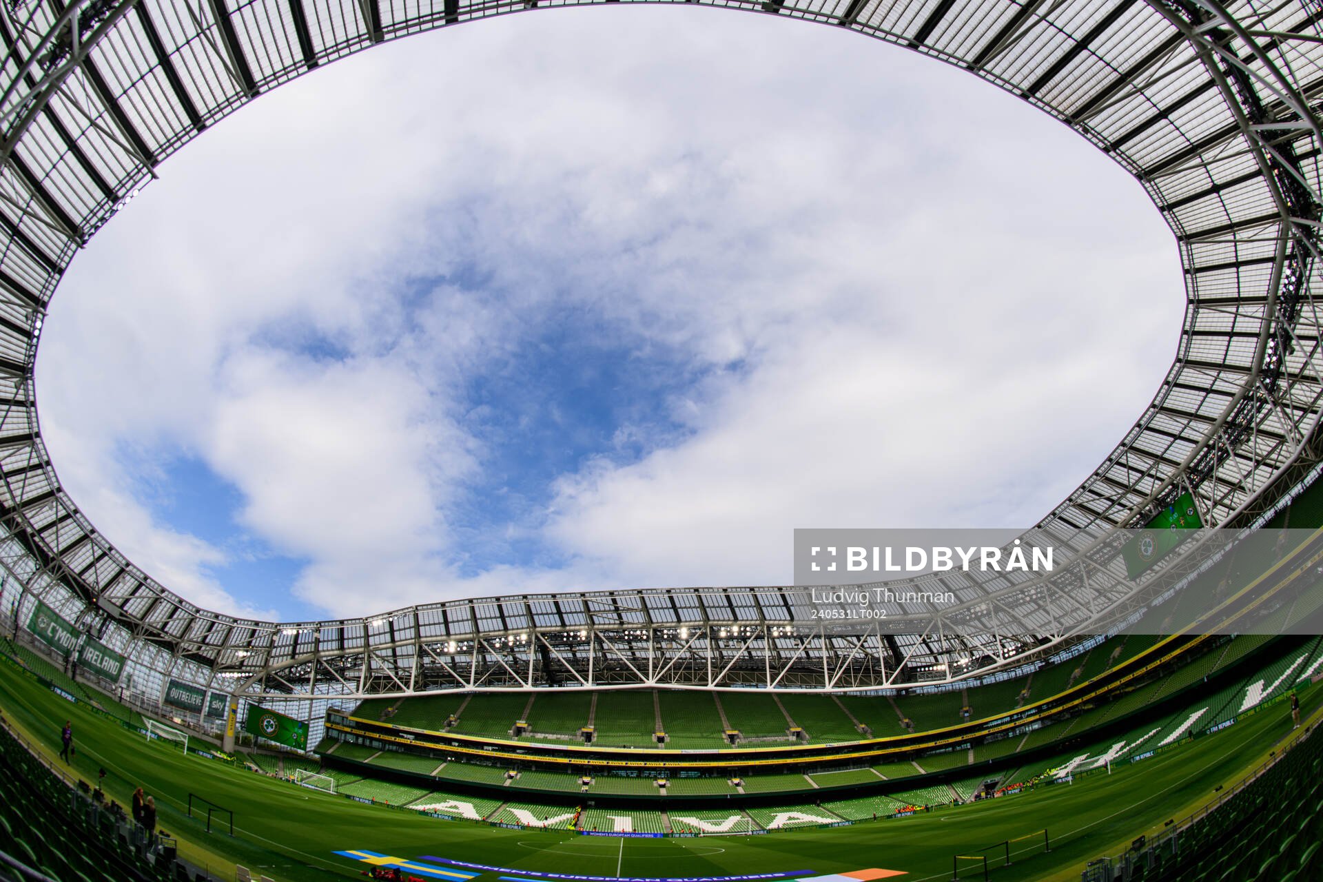 General view of Aviva Stadium