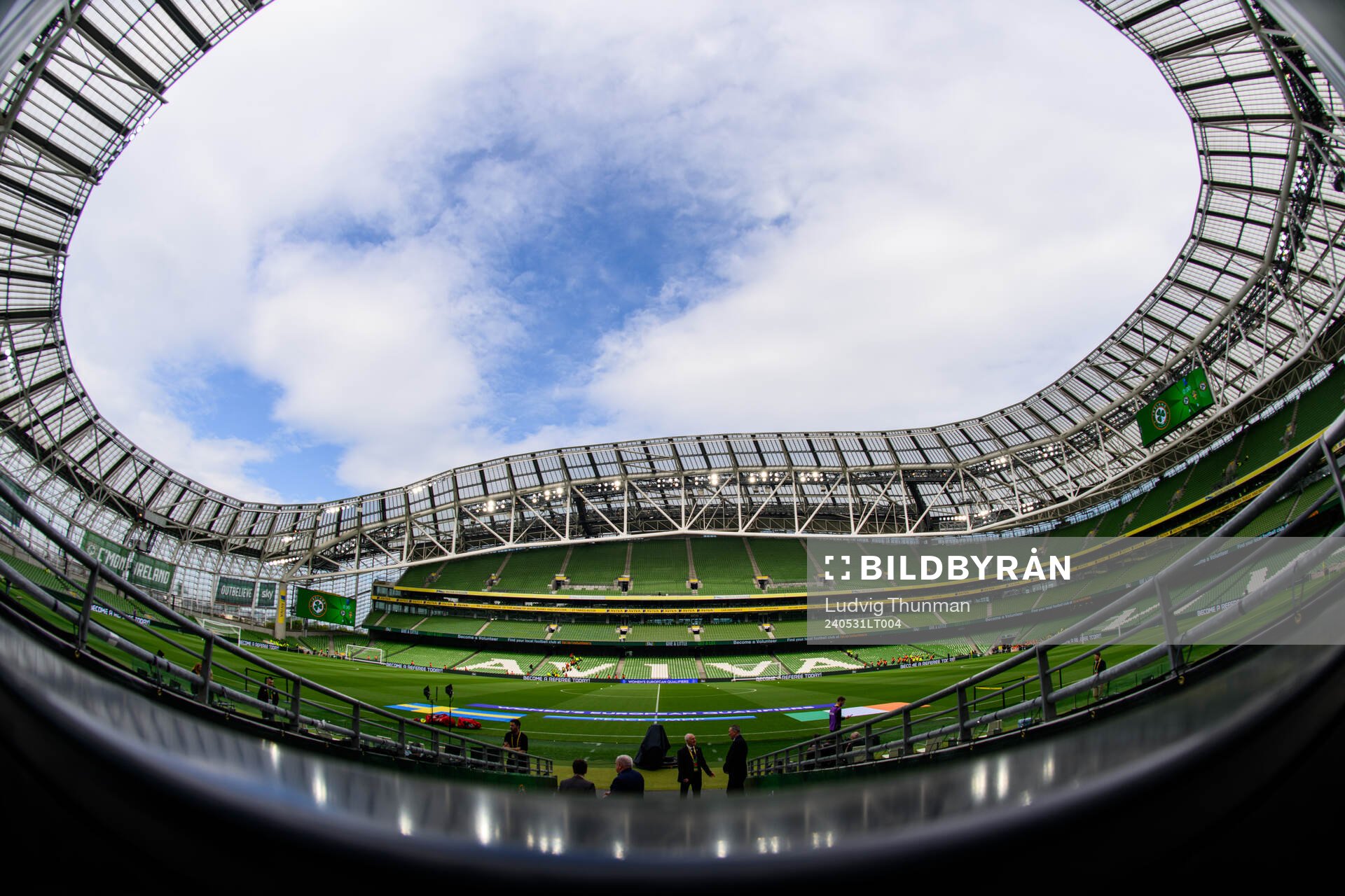 General view of Aviva Stadium