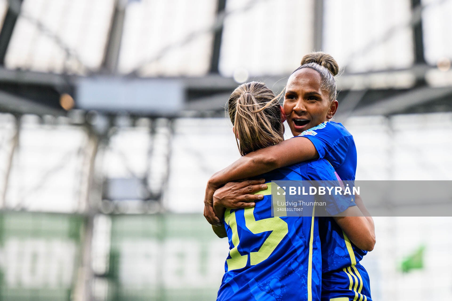 Johanna Rytting Kaneryd of Sweden celebrates with Madelen