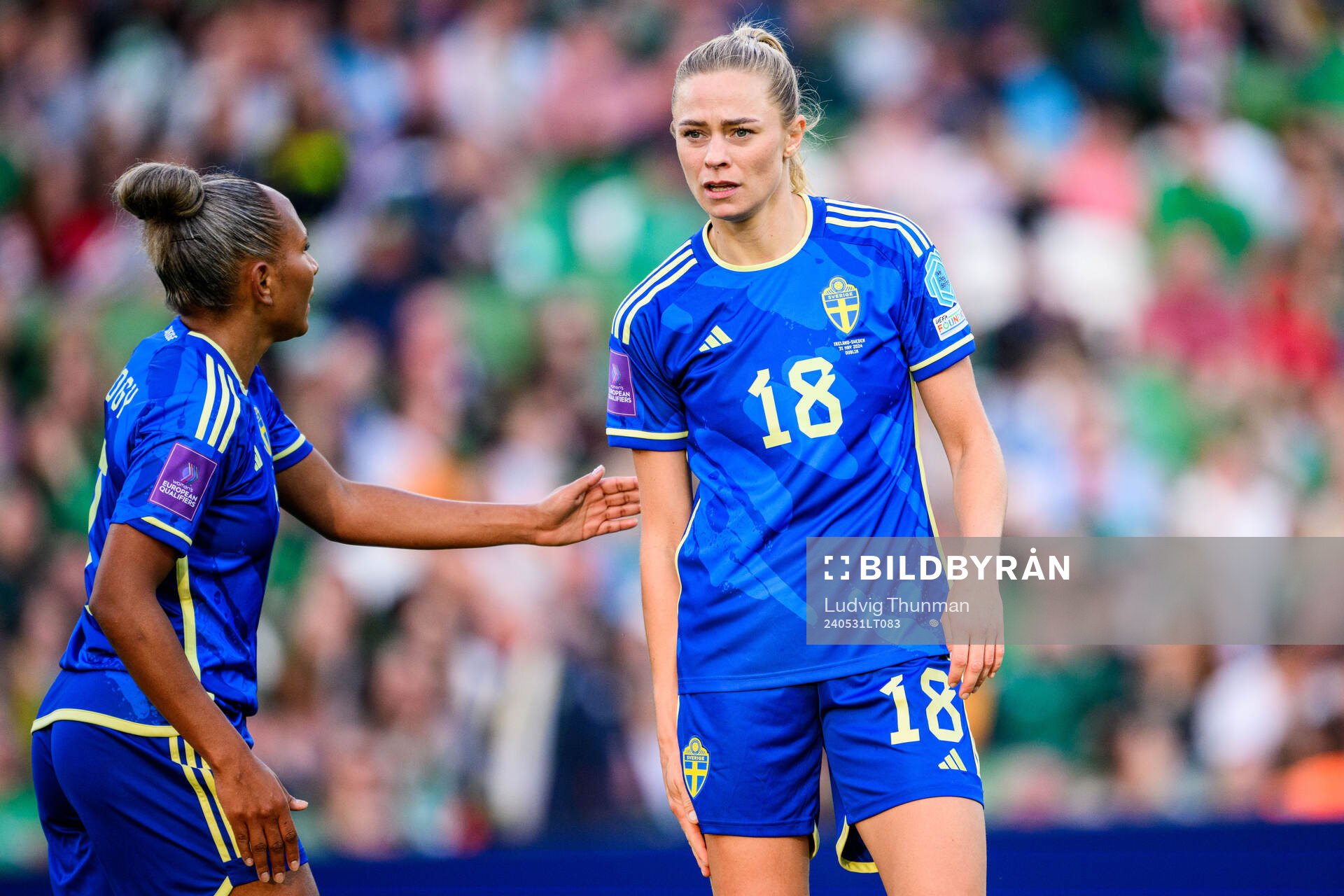 Madelen Janogy and Fridolina Rolfö of Sweden