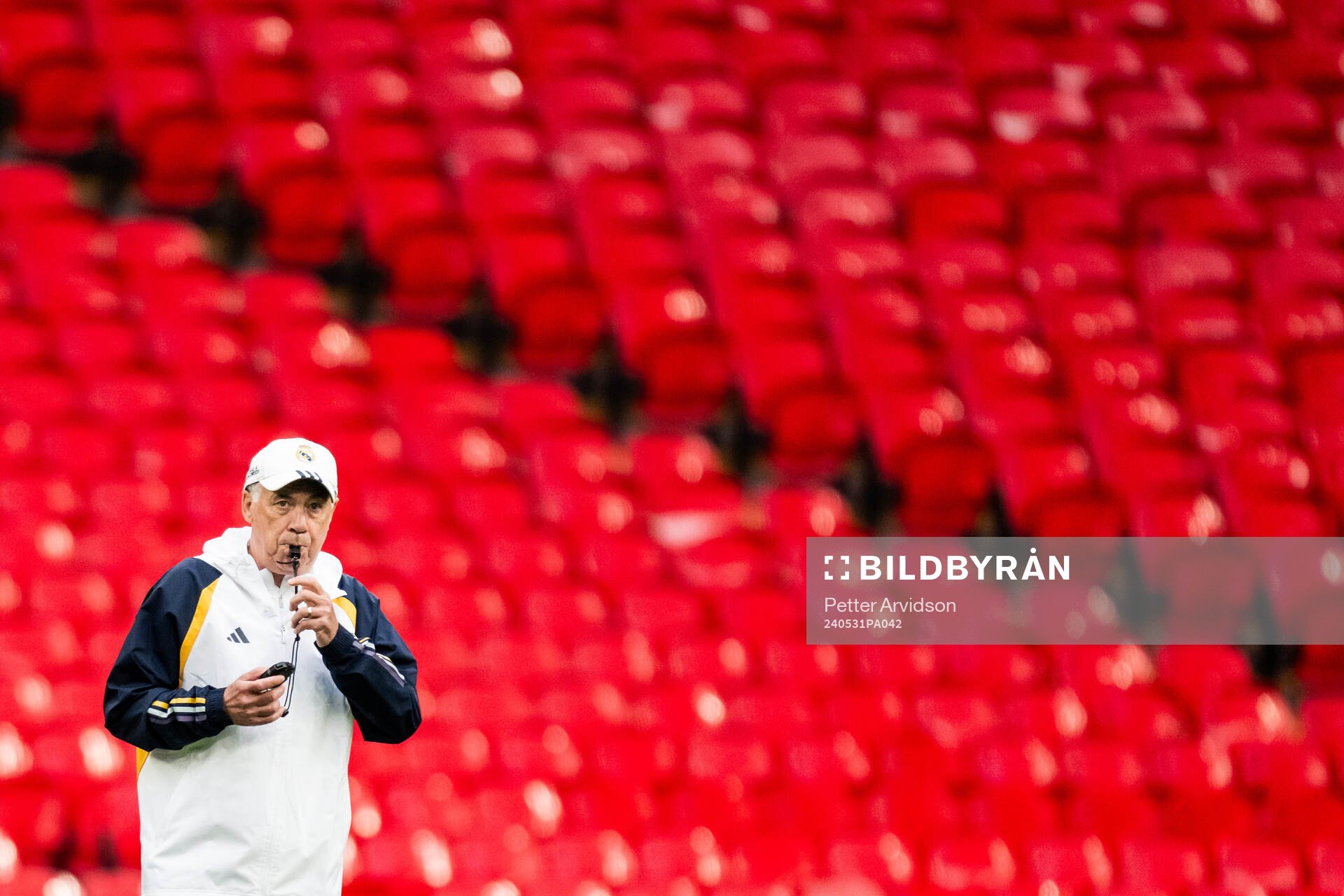 Head coach Carlo Ancelotti of Real Madrid