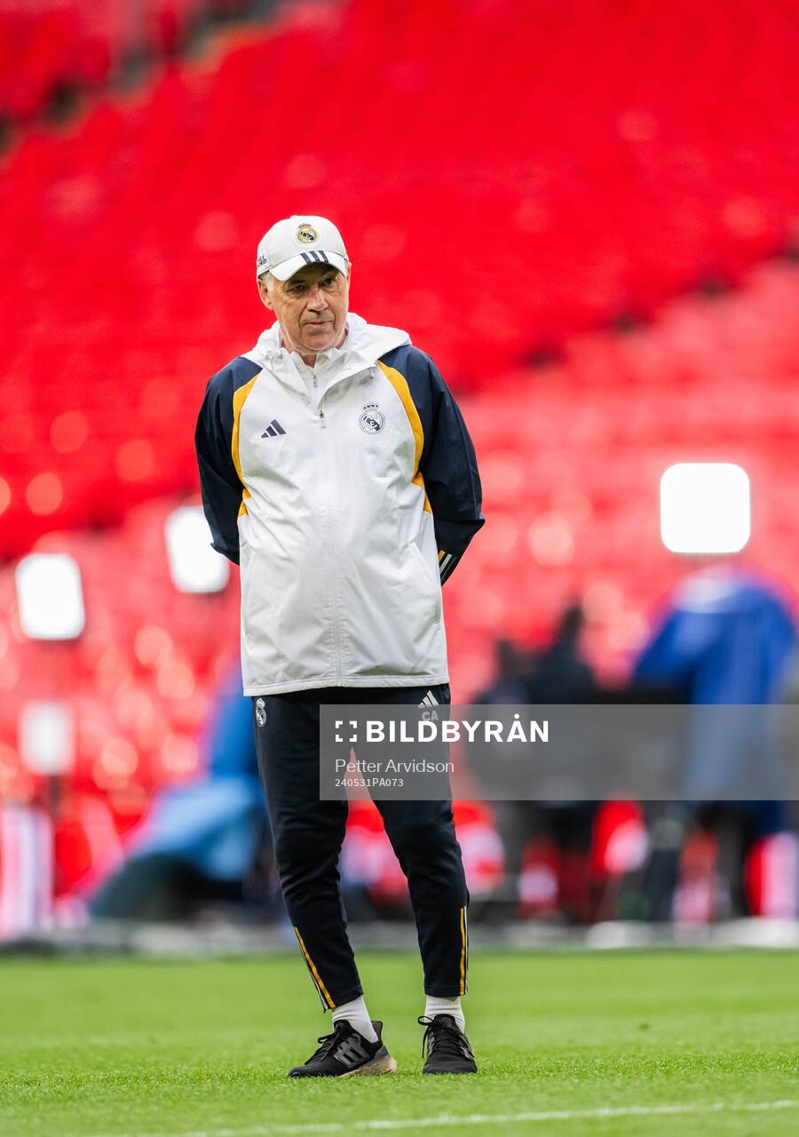 Head coach Carlo Ancelotti of Real Madrid