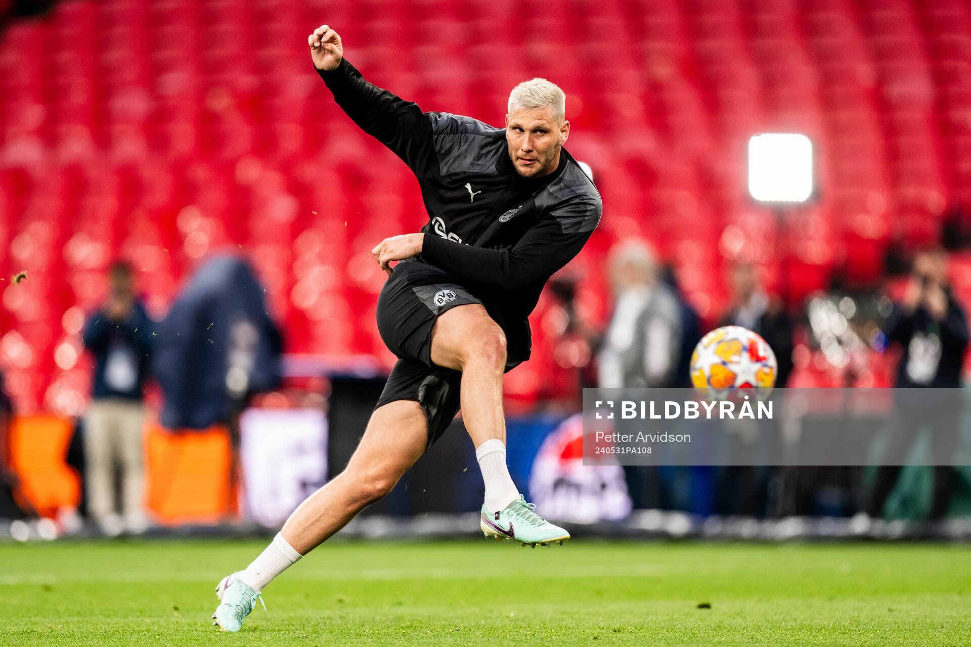 Niklas Sule of Dortmund during a training session ahead of the UEFA Champions League final on May 31, 2024 in London.