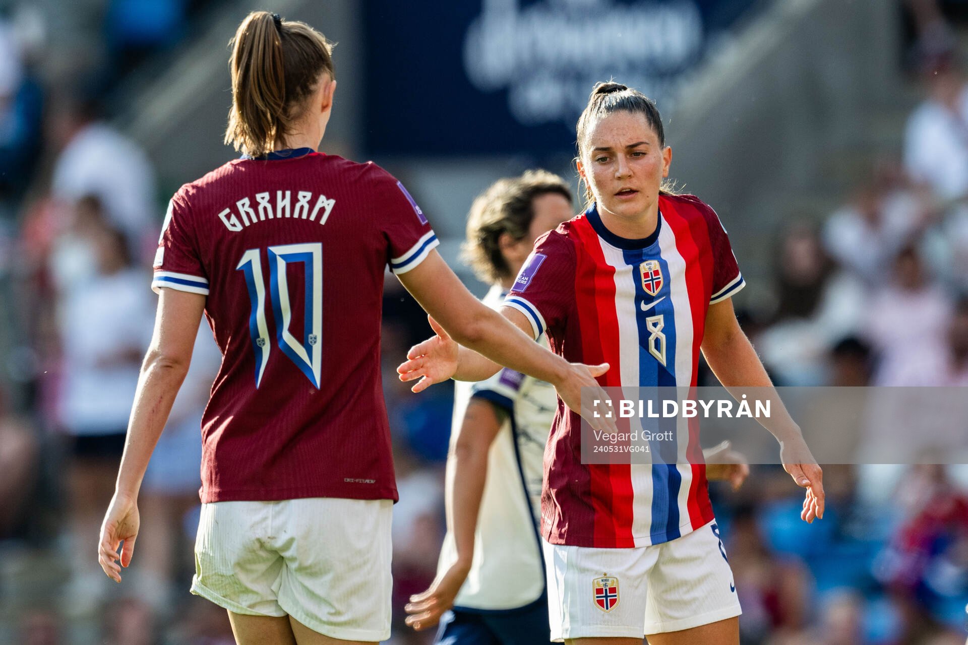 Caroline Graham Hansen and Vilde Bøe Risa of Norway