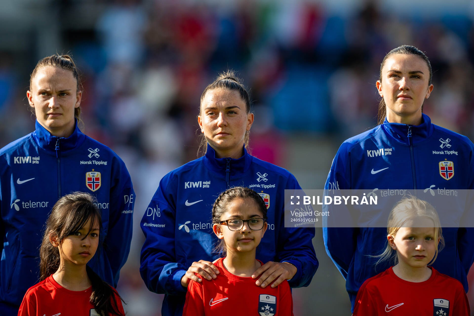 Caroline Graham Hansen, Vilde Bøe Risa and Ingrid Syrstad