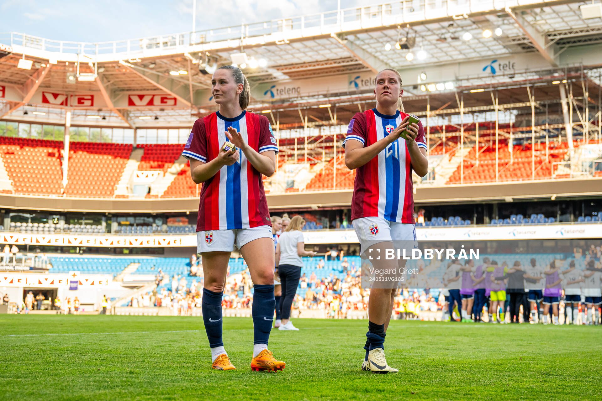 Elisabeth Terland and Lisa Fjeldstad Naalsund of Norway
