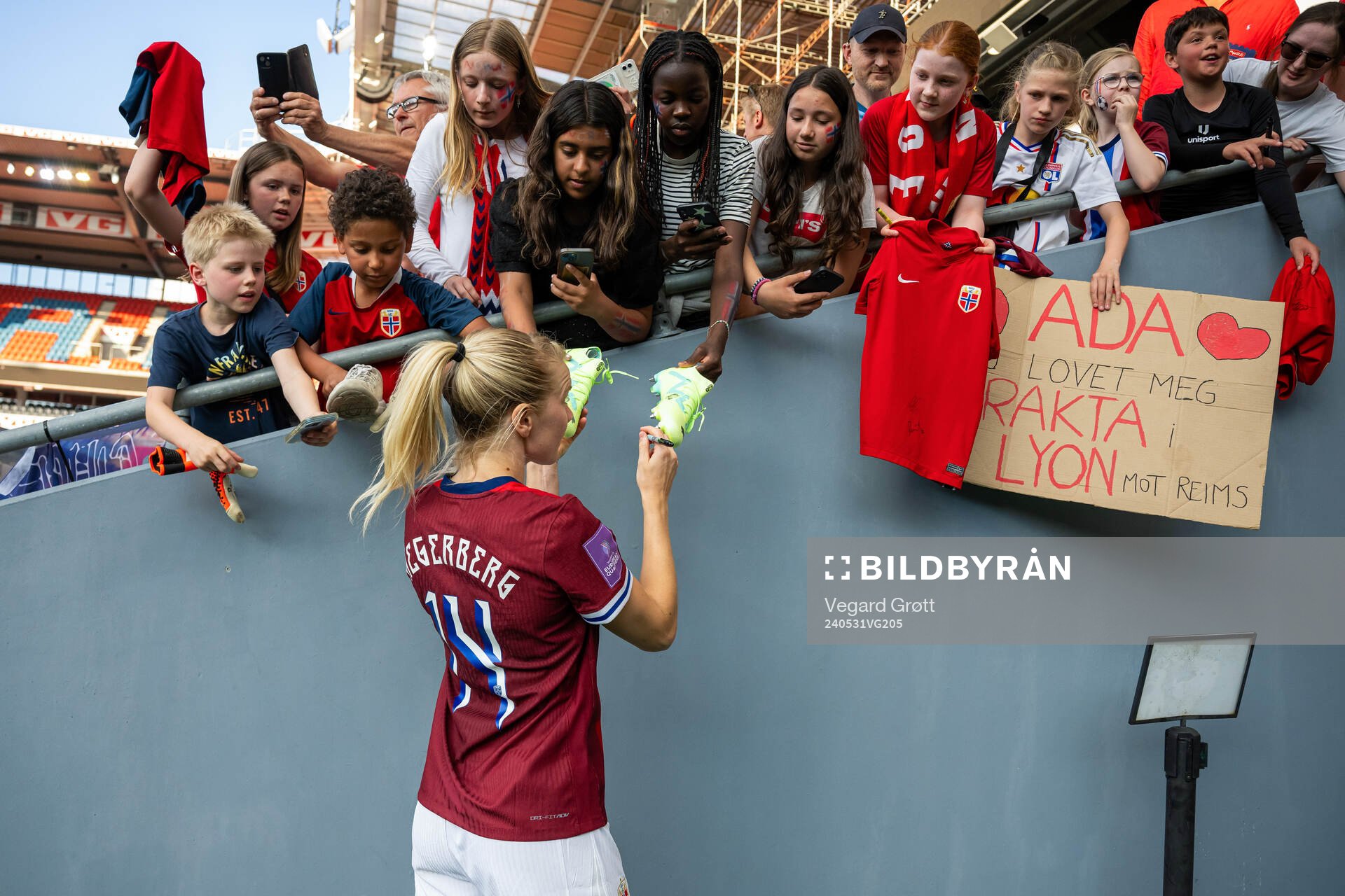 Ada Hegerberg of Norway after the UEFA Women's Euro Qualifier football match between Norway and Italy on May 31, 2024 in Oslo. 
