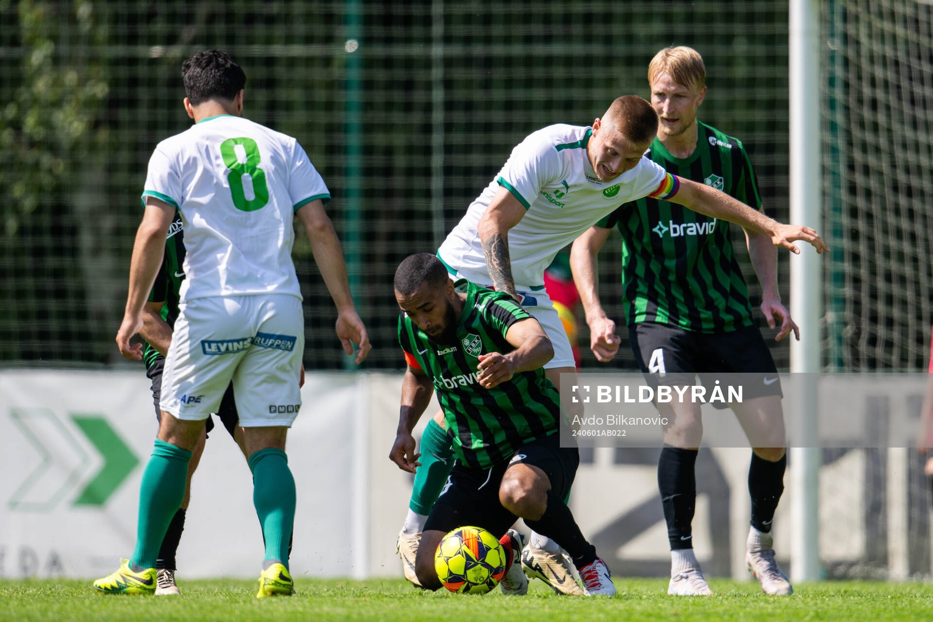 Högaborgs Kamal Barny och IFK Hässleholms Albin Andersson