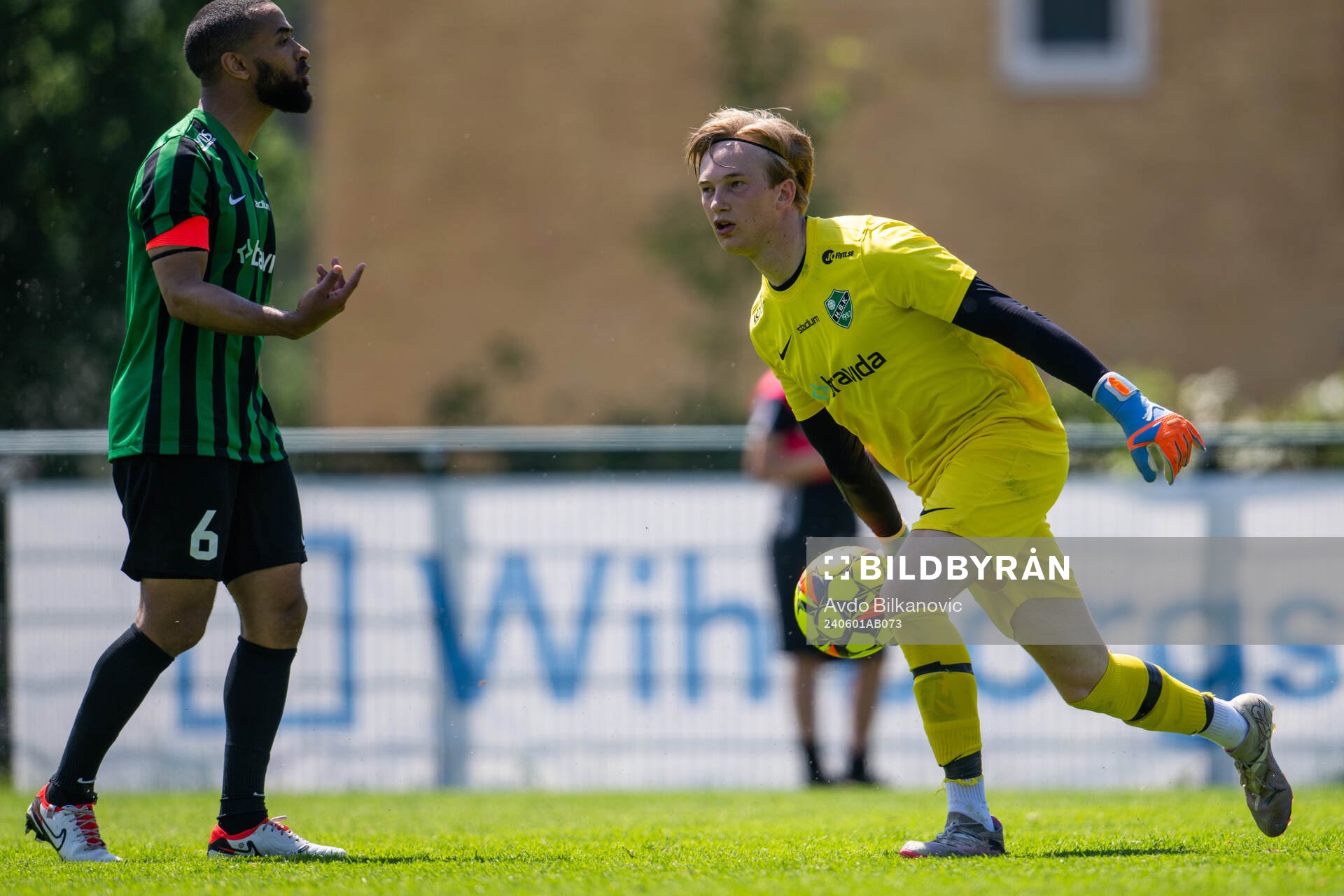 Högaborgs målvakt Cristian Haskel