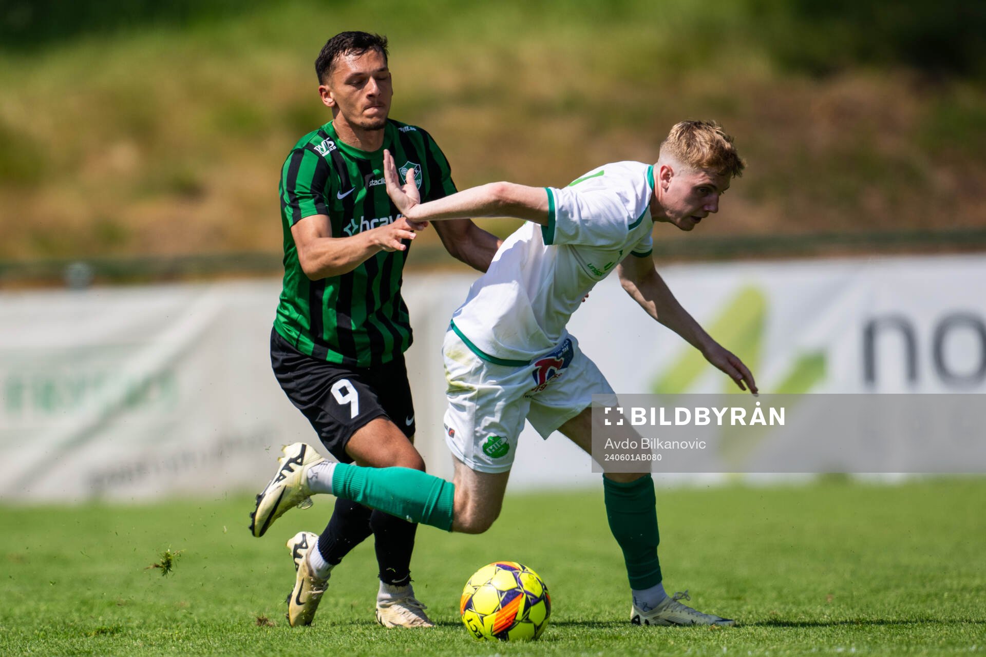 Högaborgs Noor Jassem och Hässleholms IF Oscar Widmark