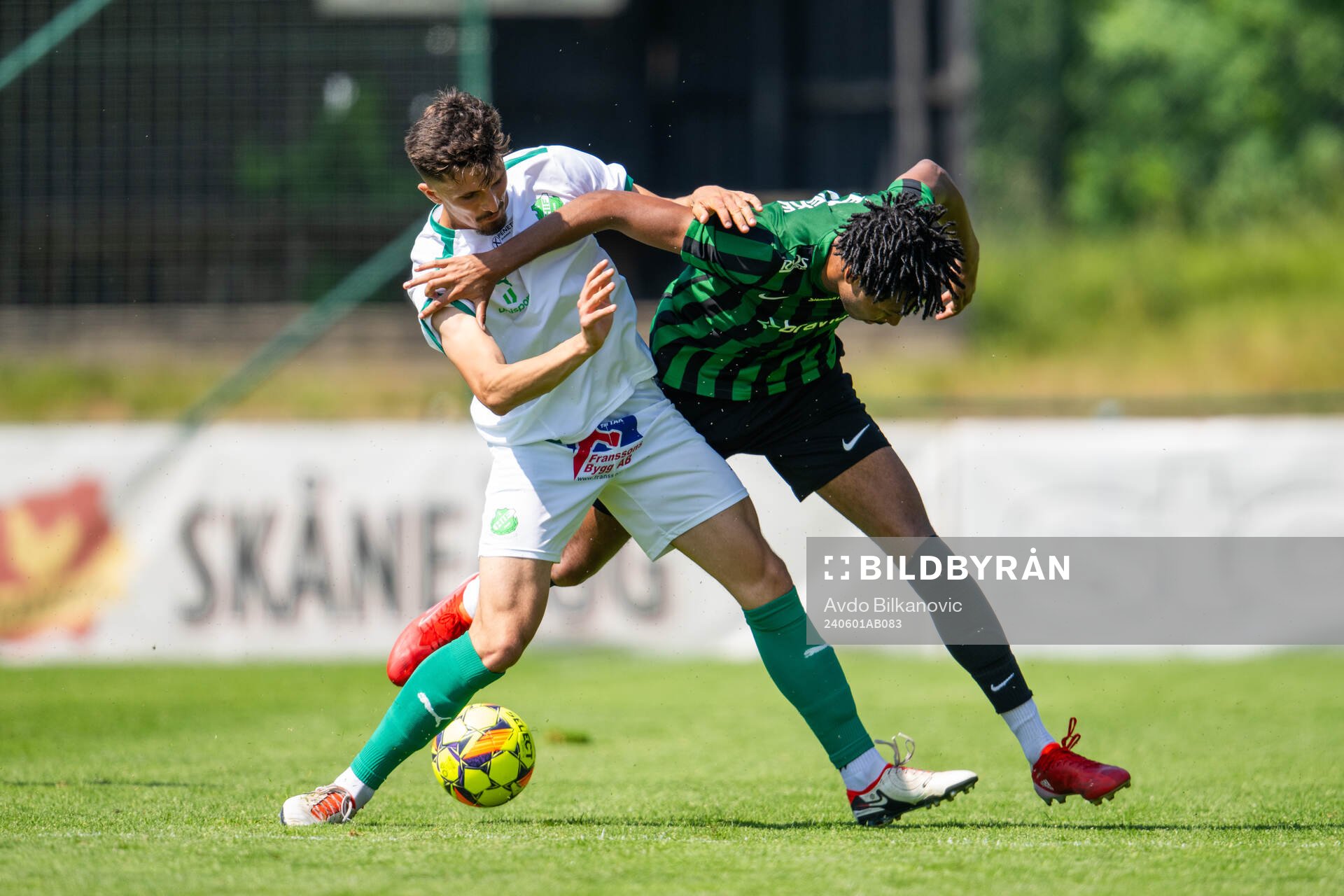 Högaborgs Adam Touray och Hässleholms IF Aldin Nedzibovic