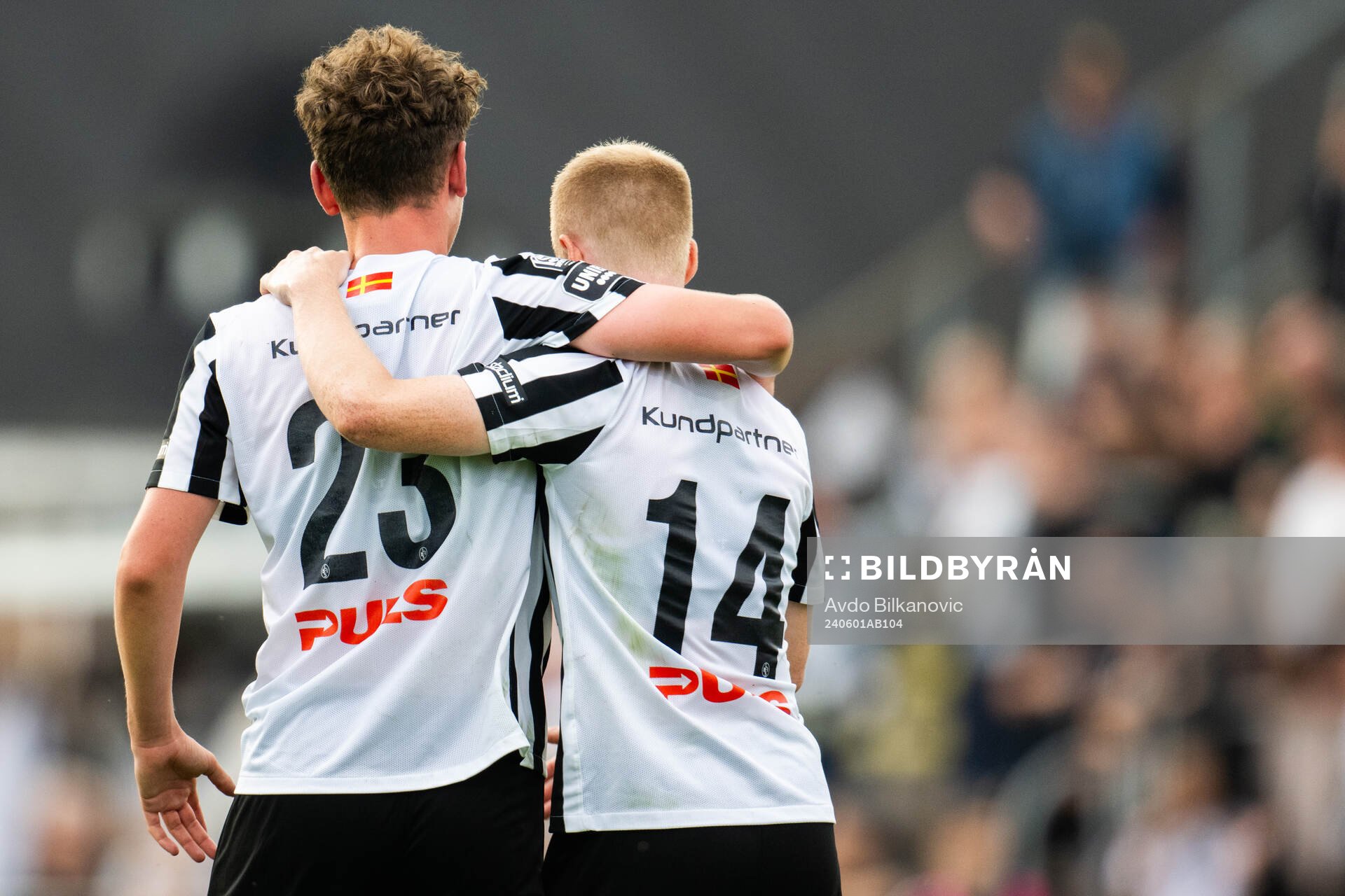 Landskronas Max Nilsson och David Edvardsson jublar