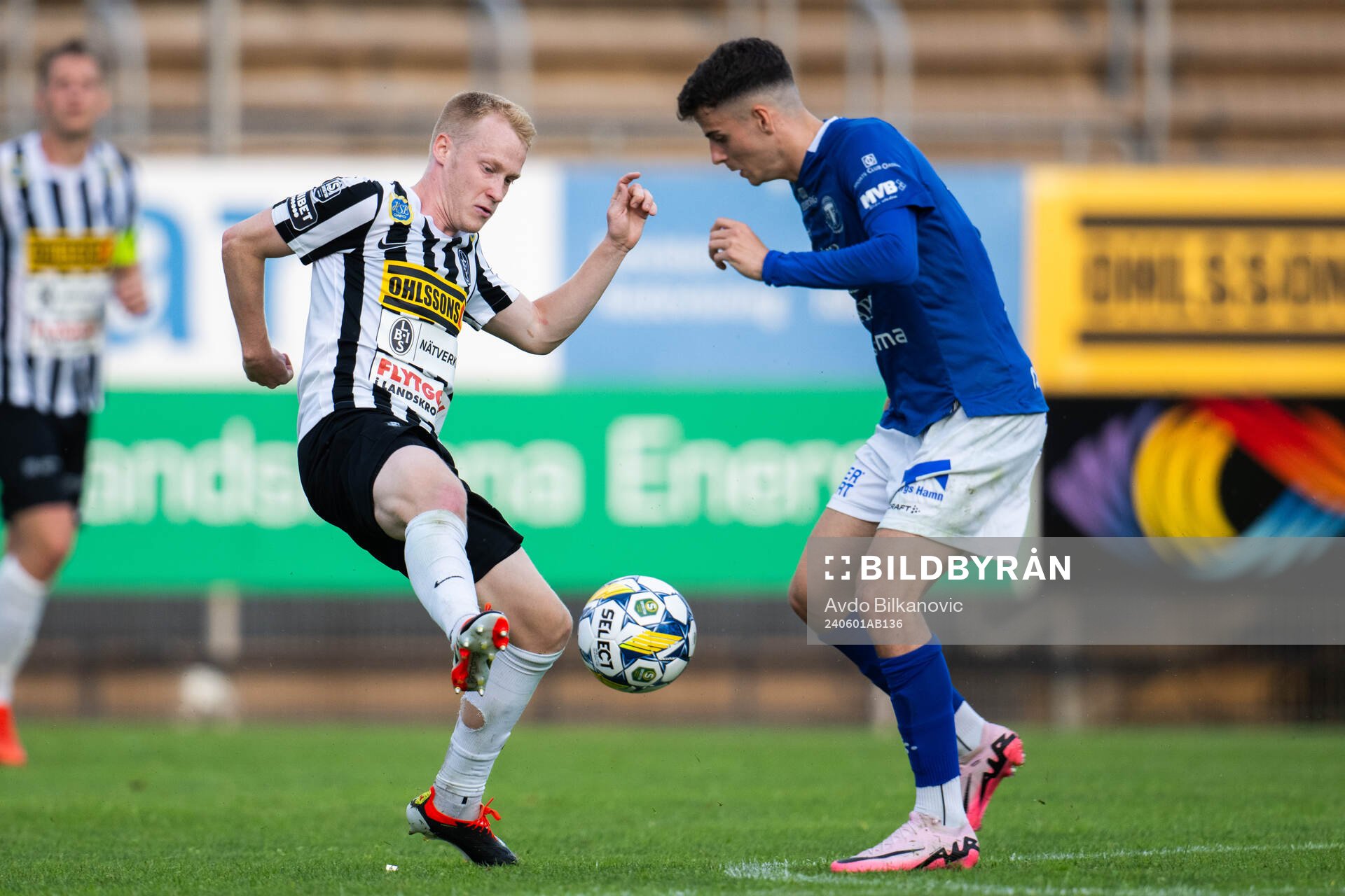 Landskronas David Edvardsson och Trelleborgs Eren Alievski