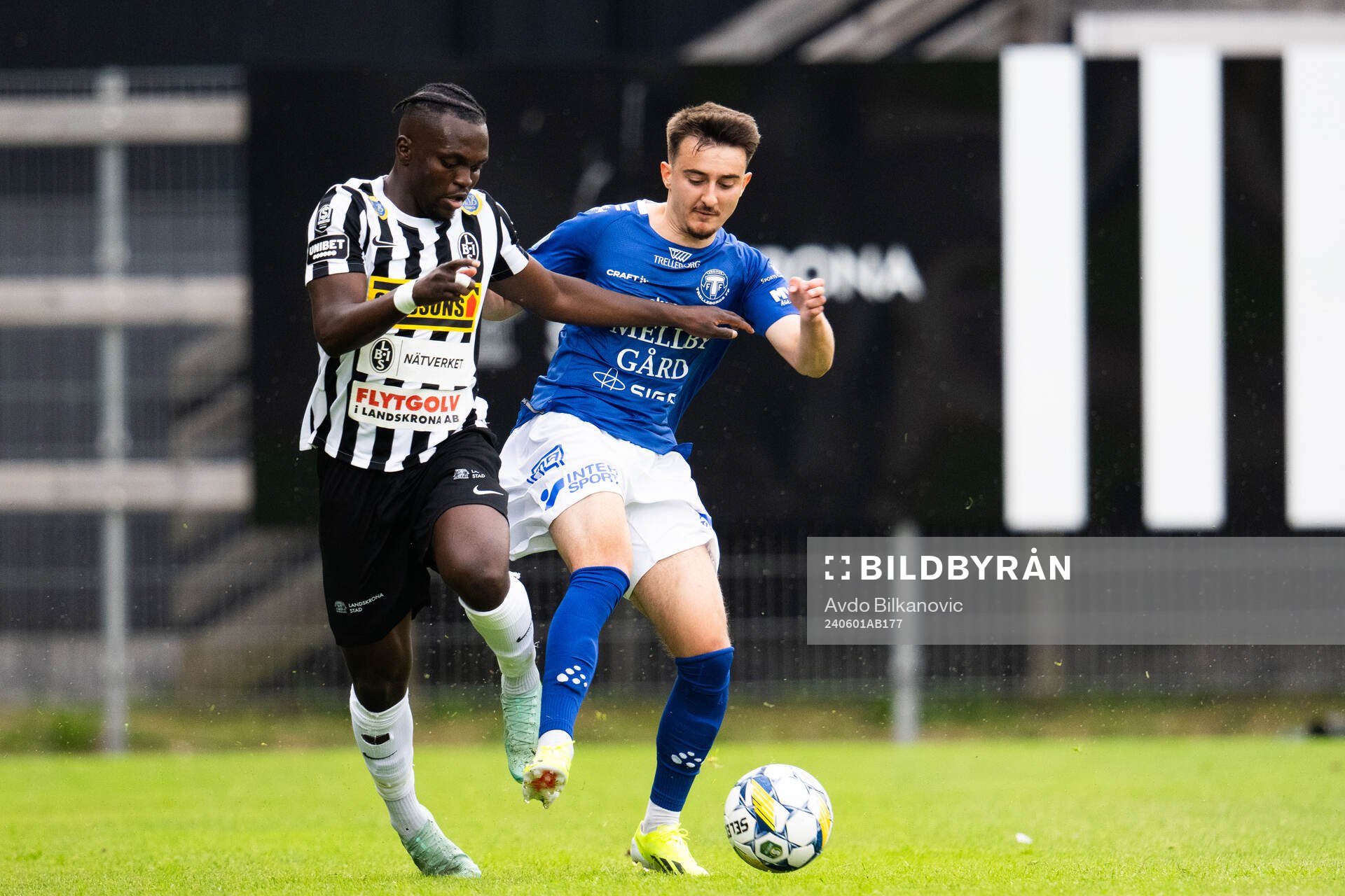 Landskronas Kofi Asare och Trelleborgs Armin Culum