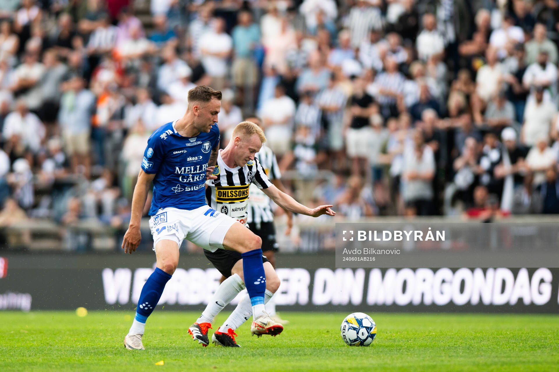 Landskronas David Edvardsson och Trelleborgs Filip Bohman