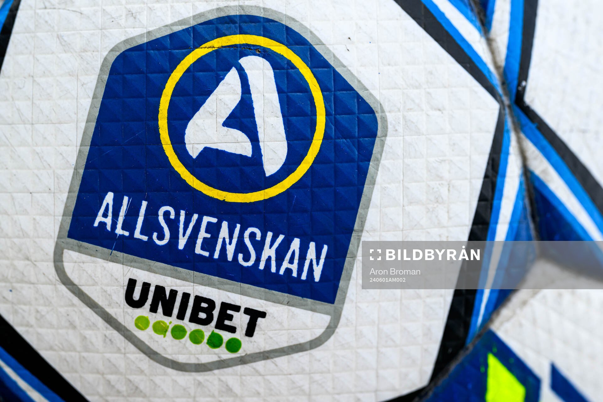 Allsvenskans logotyp på en fotboll