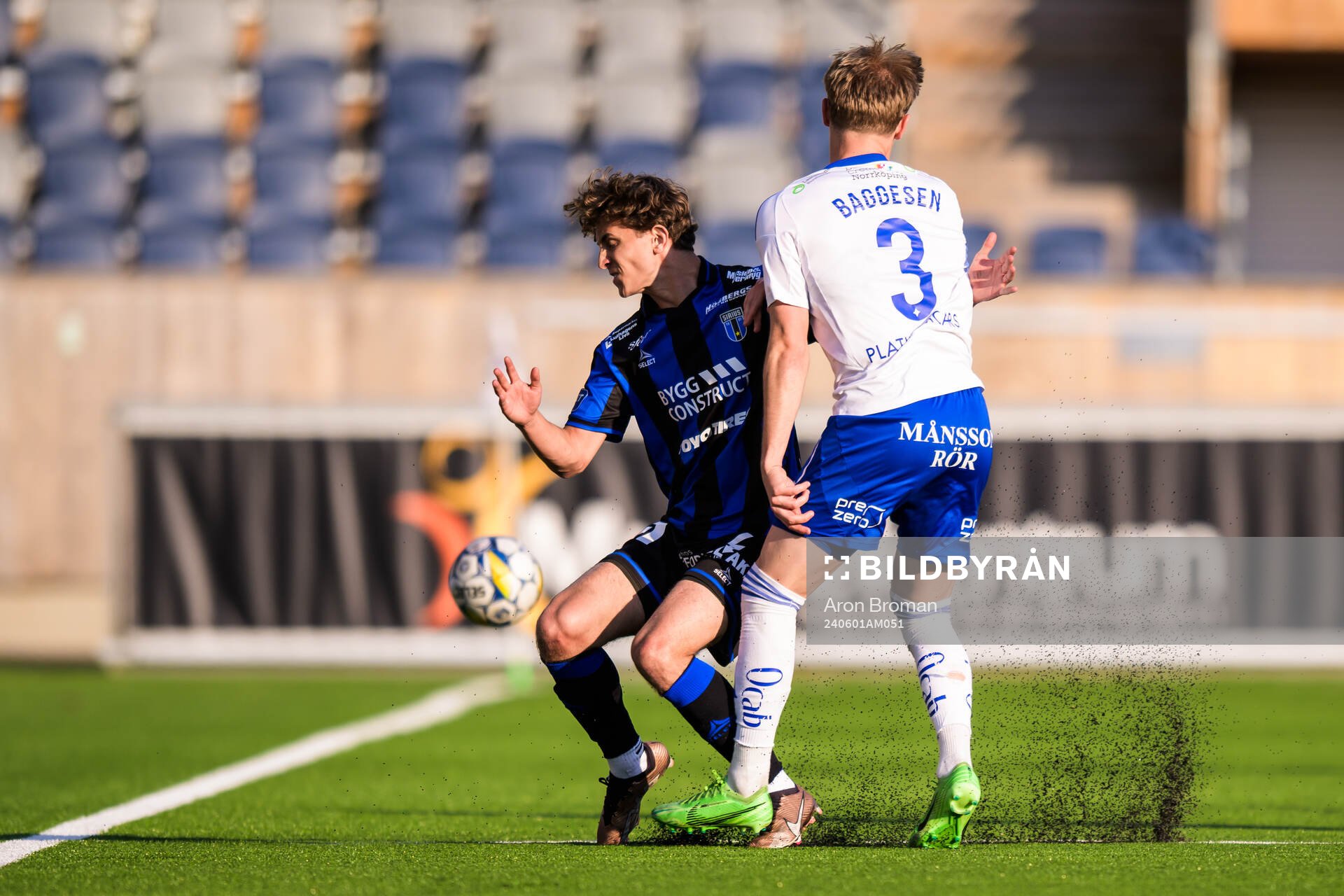 Sirius Victor Ekström och IFK Norrköpings Marcus Baggesen