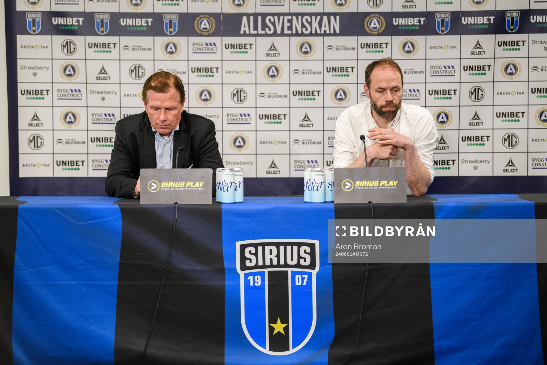Sirius tränare Christer Mattiasson och IFK Norrköpings
