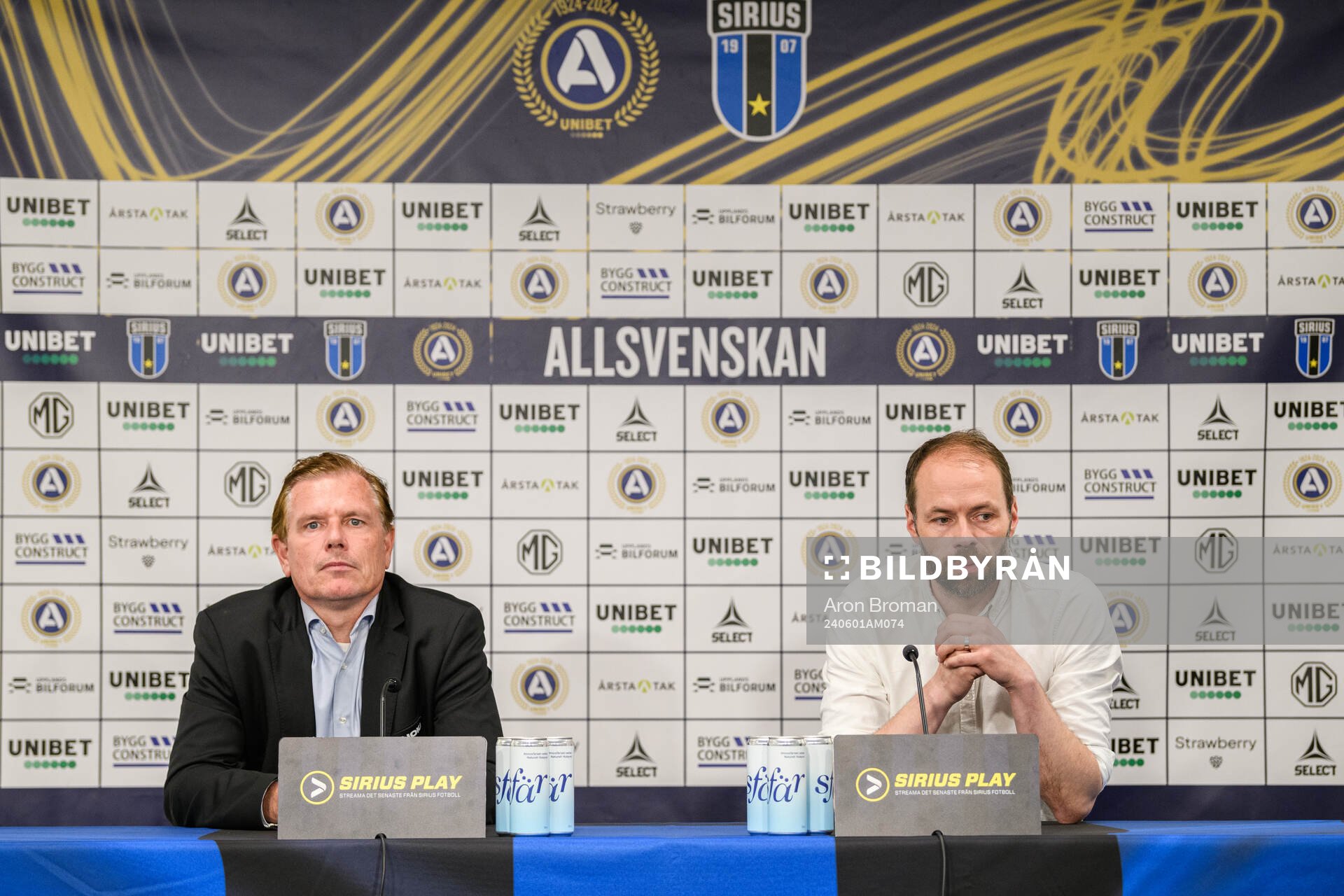 Sirius tränare Christer Mattiasson och IFK Norrköpings