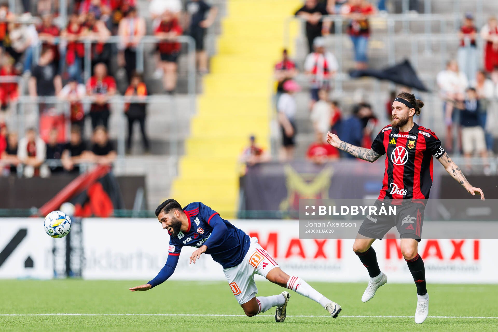 Sandvikens IFs Amin Al-Hamawi och Östersunds Ali Suljic