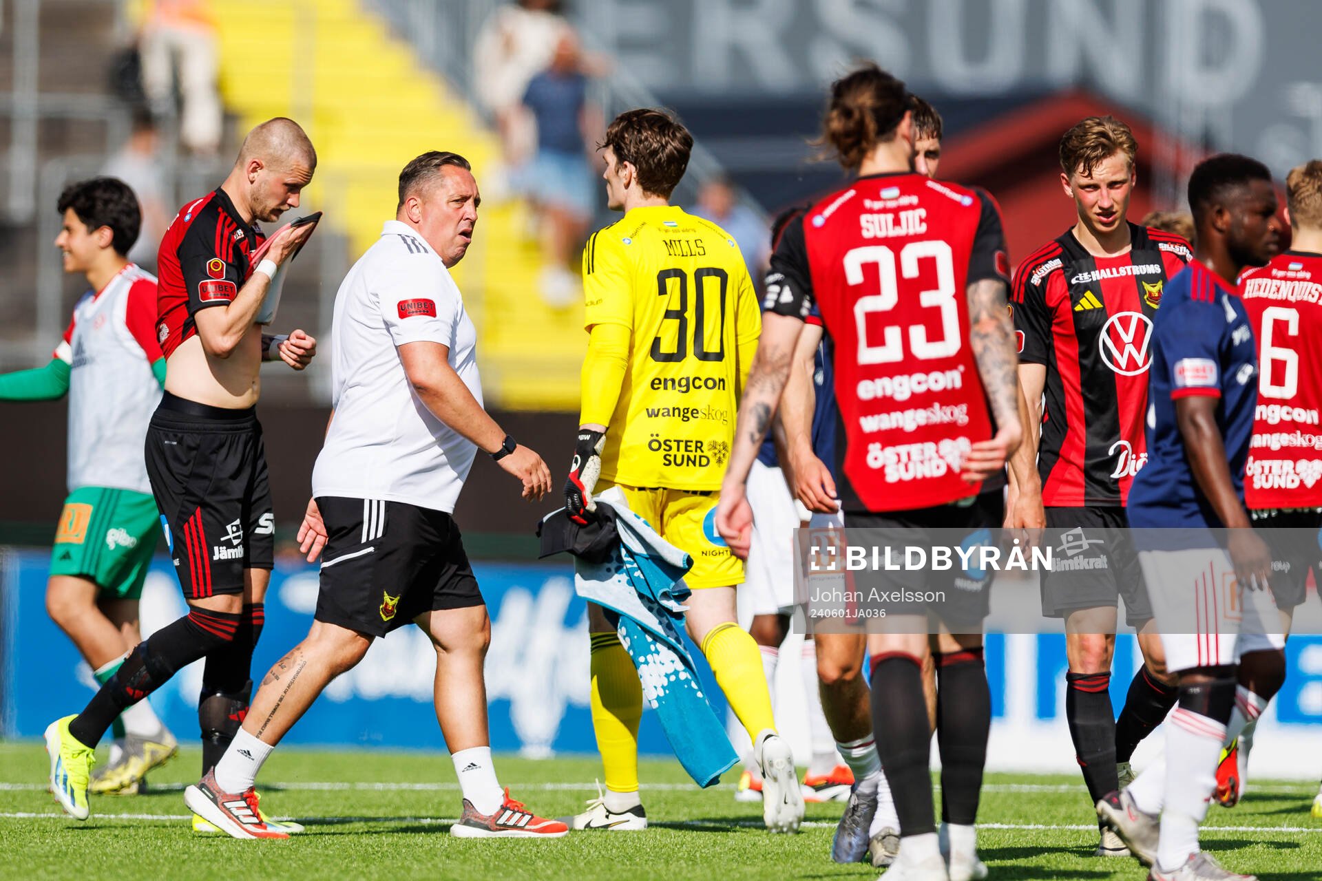 Östersunds huvudtränare Magnus Powell  deppar