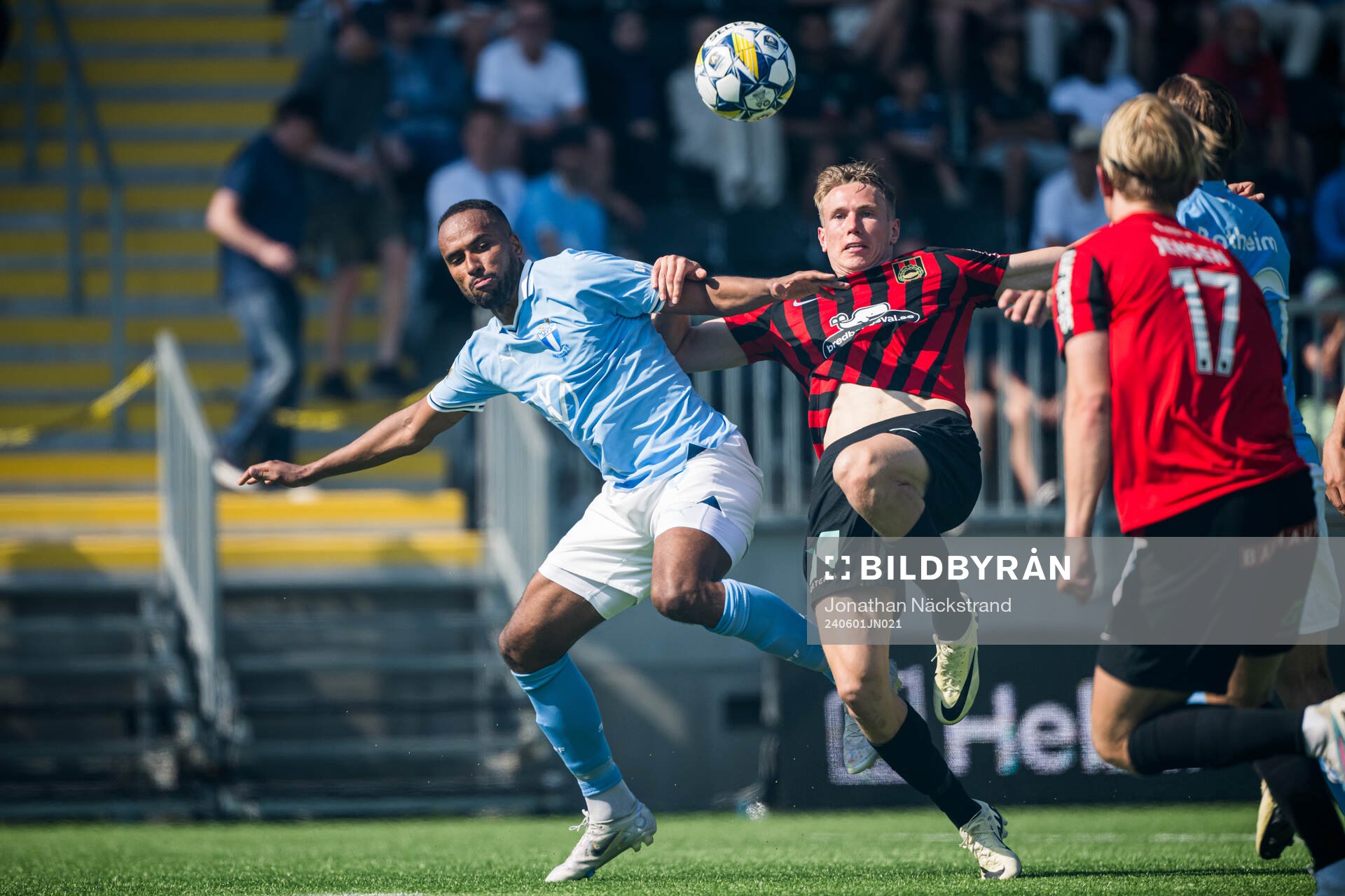 Malmö FFs Isaac Kiese Thelin och Brommapojkarnas Torbjörn