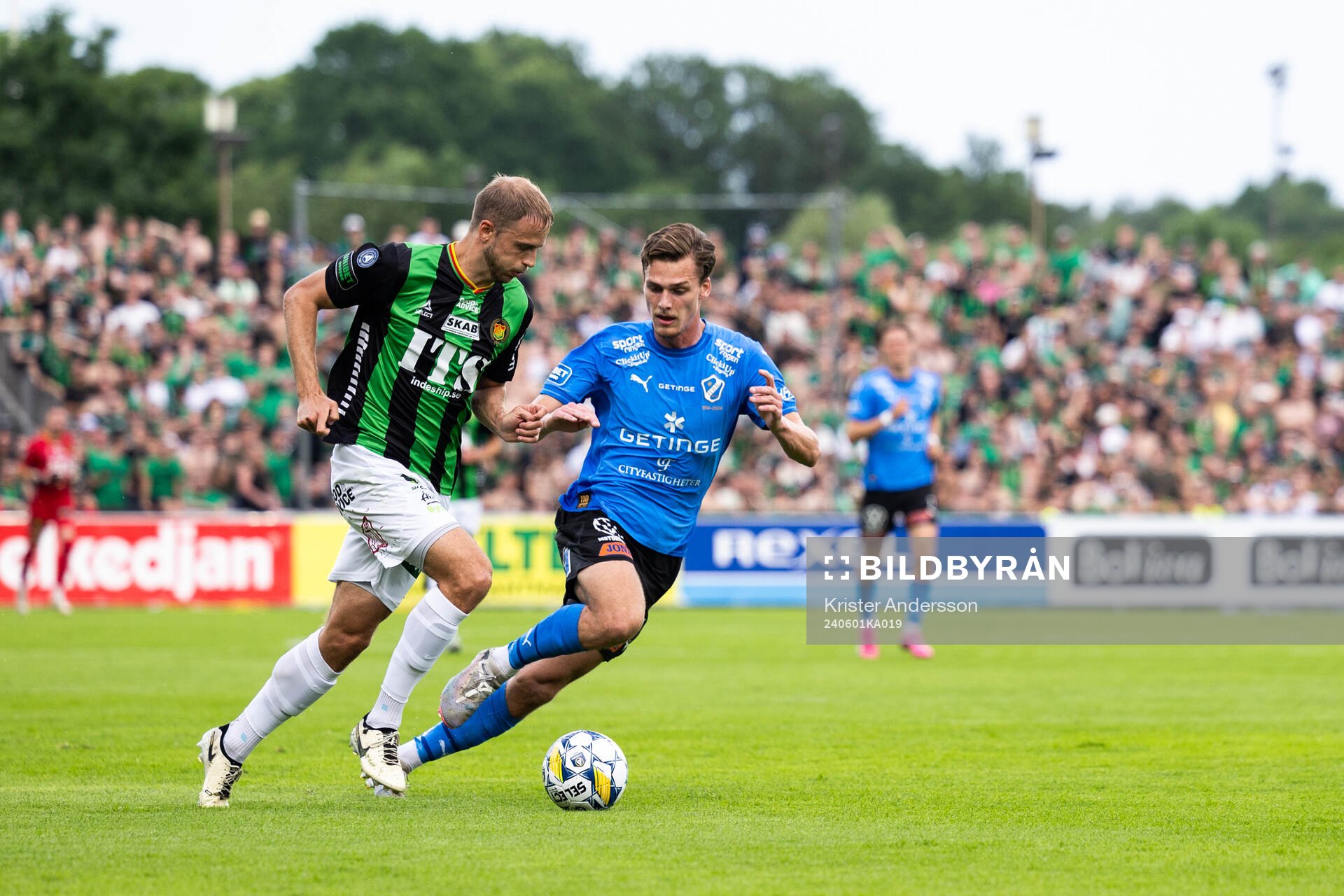 GAIS Gustav Lundgren och Halmstads Villiam Granath