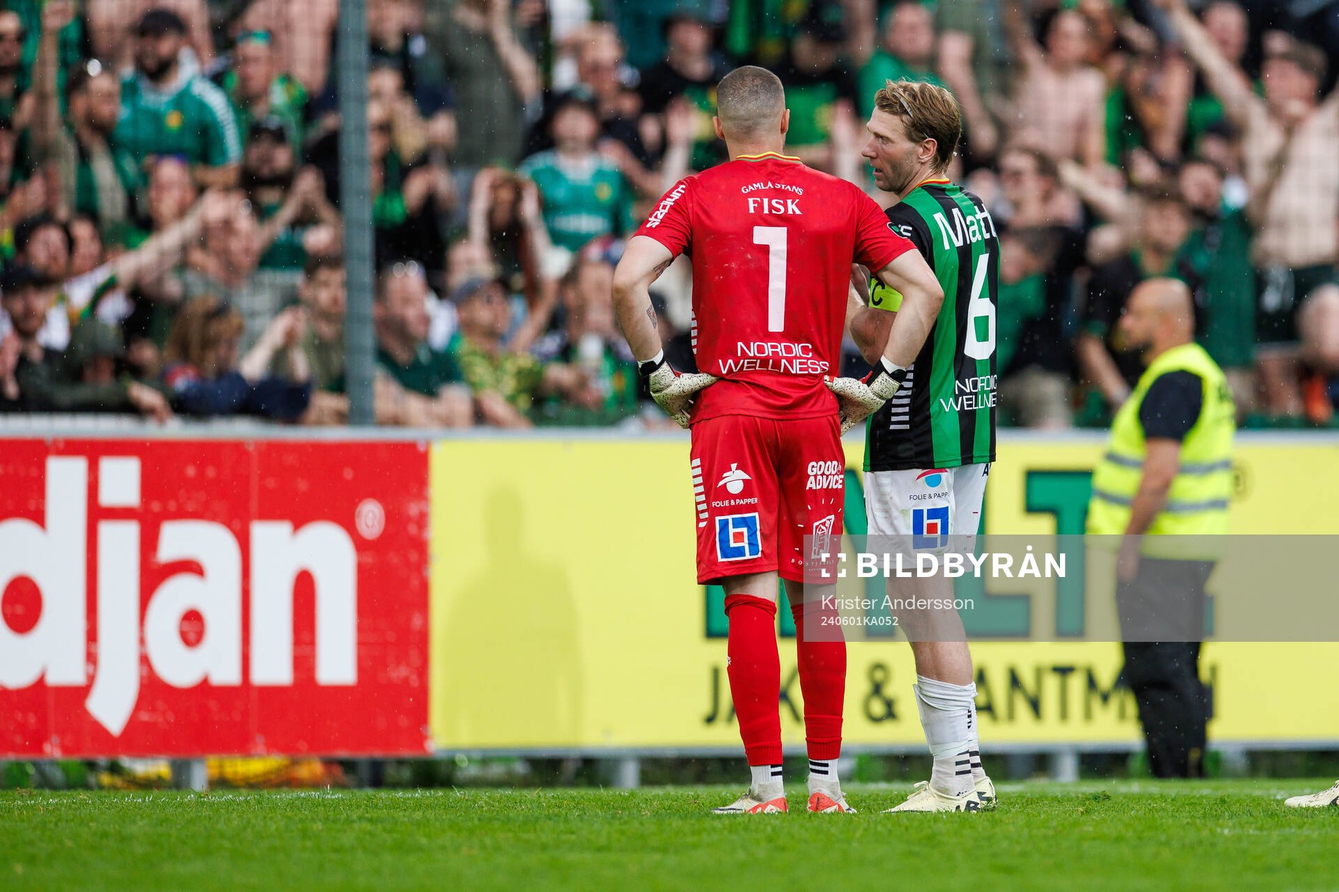GAIS Mergim Krasniqi och August Wängberg deppar