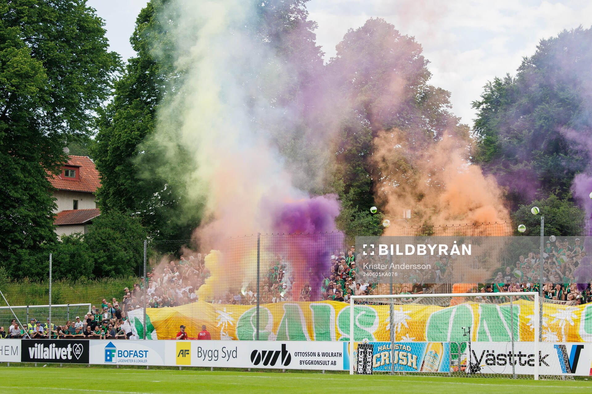 GAIS supportrar med tifo