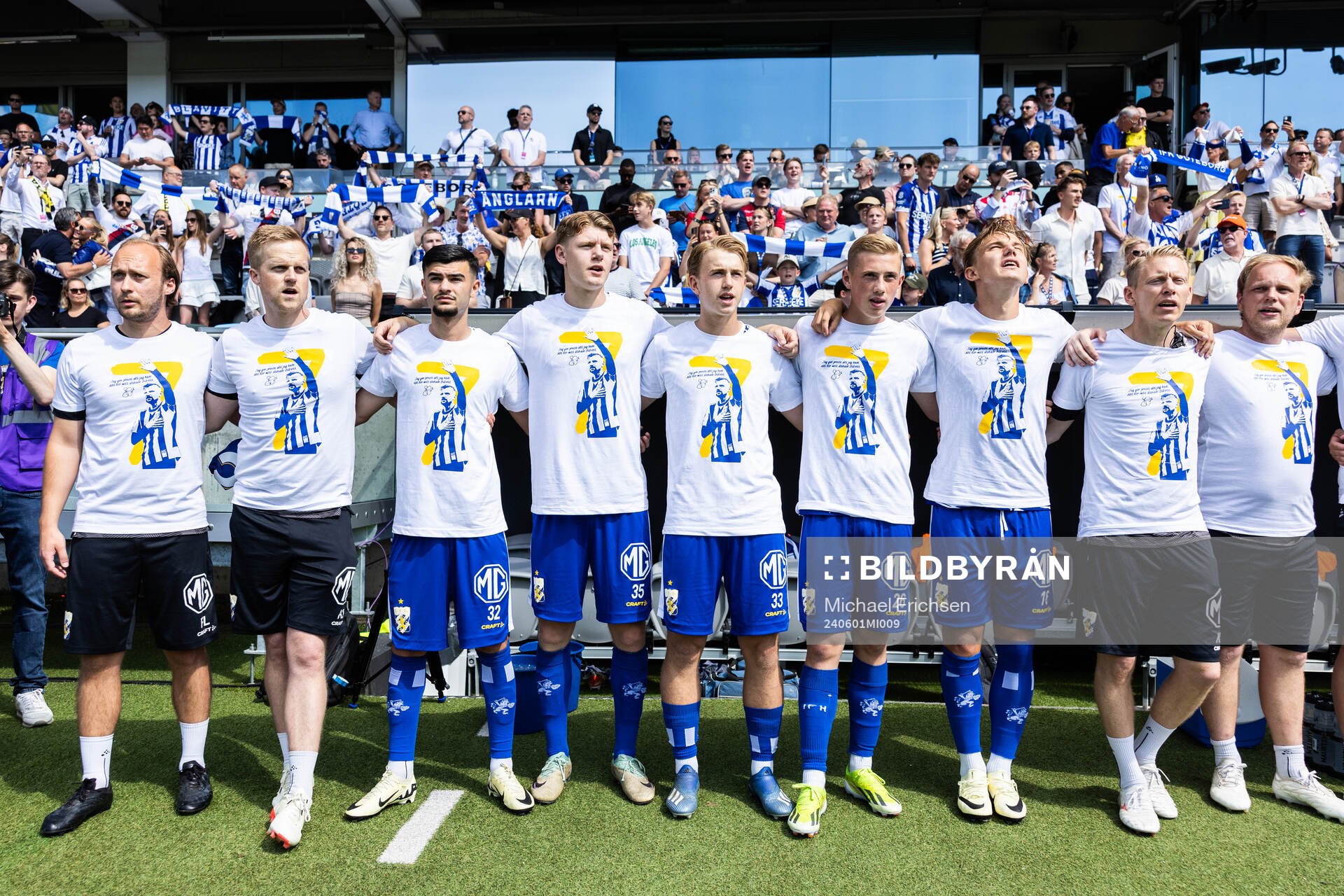 IFK Göteborgs spelare hyllar tidigare spelaren Sebastian