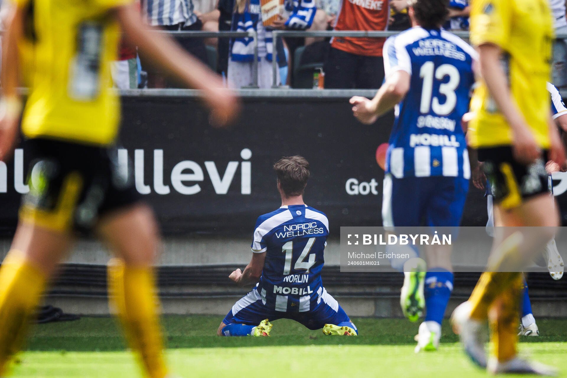 IFK Göteborgs Gustaf Norlin jublar