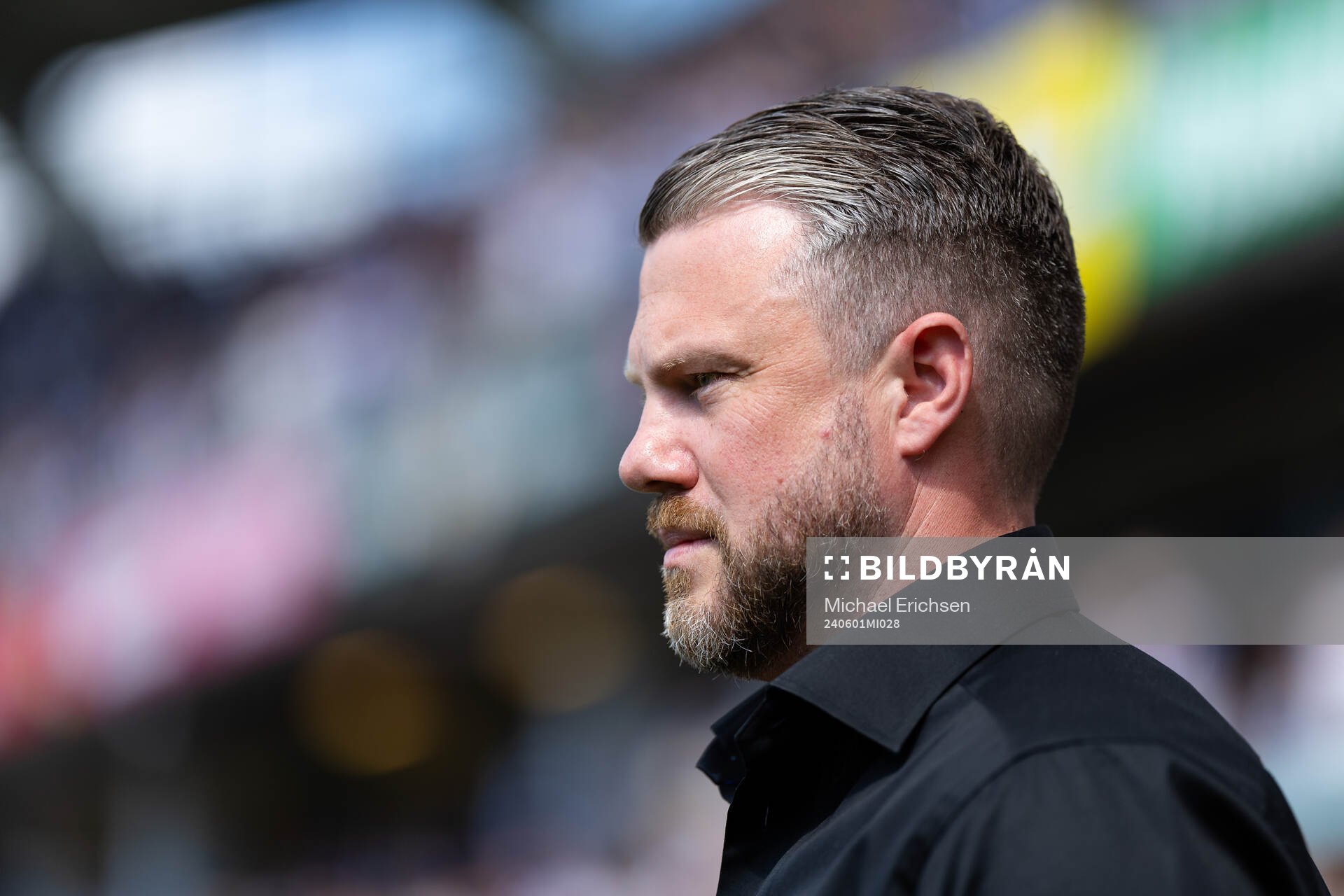Elfsborgs manager Jimmy Thelin innan  fotbollsmatchen i