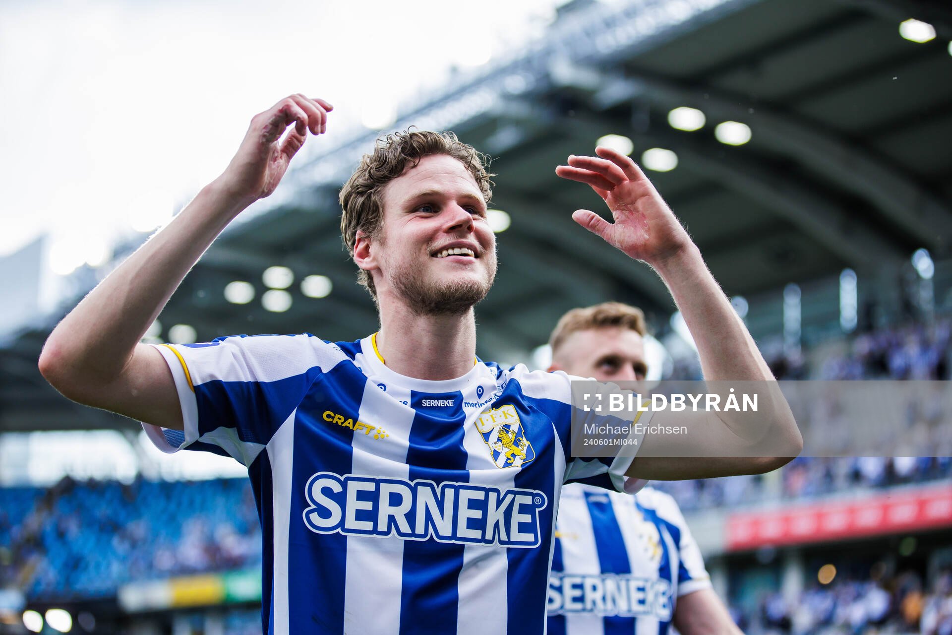 IFK Göteborgs Gustaf Norlin jublar