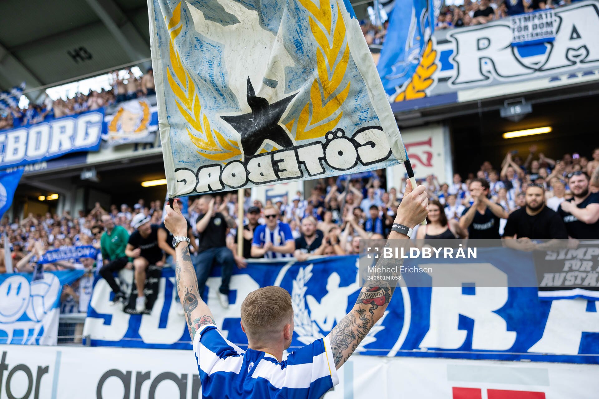 IFK Göteborgs Sebastian Eriksson hyllas av och tackar