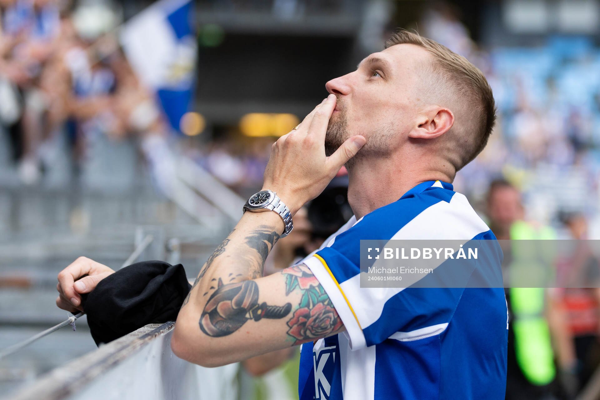 IFK Göteborgs Sebastian Eriksson hyllas av och tackar