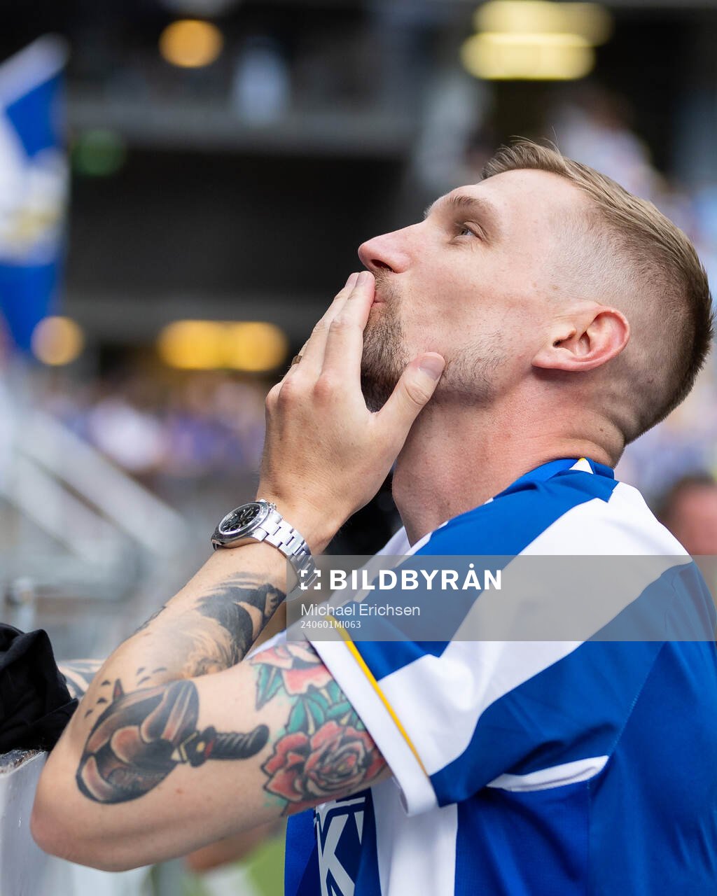 IFK Göteborgs Sebastian Eriksson hyllas av och tackar