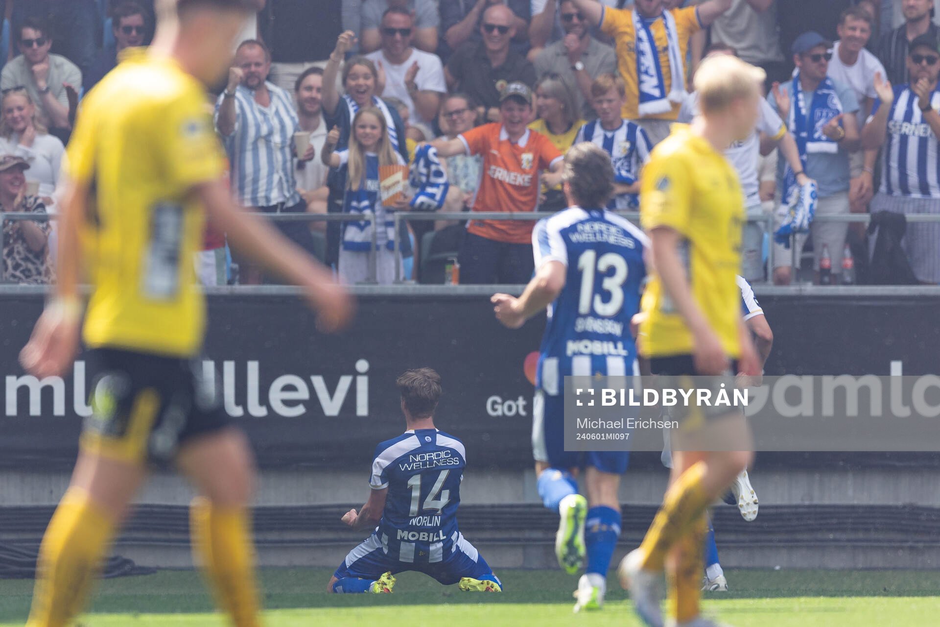 IFK Göteborgs Gustaf Norlin jublar