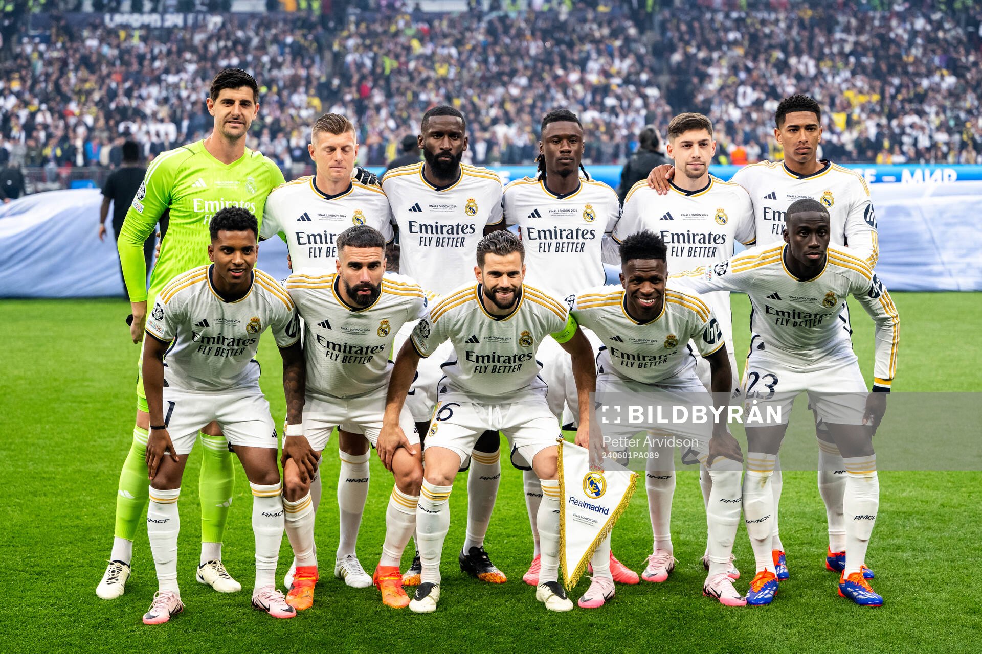 The starting eleven of Real Madrid