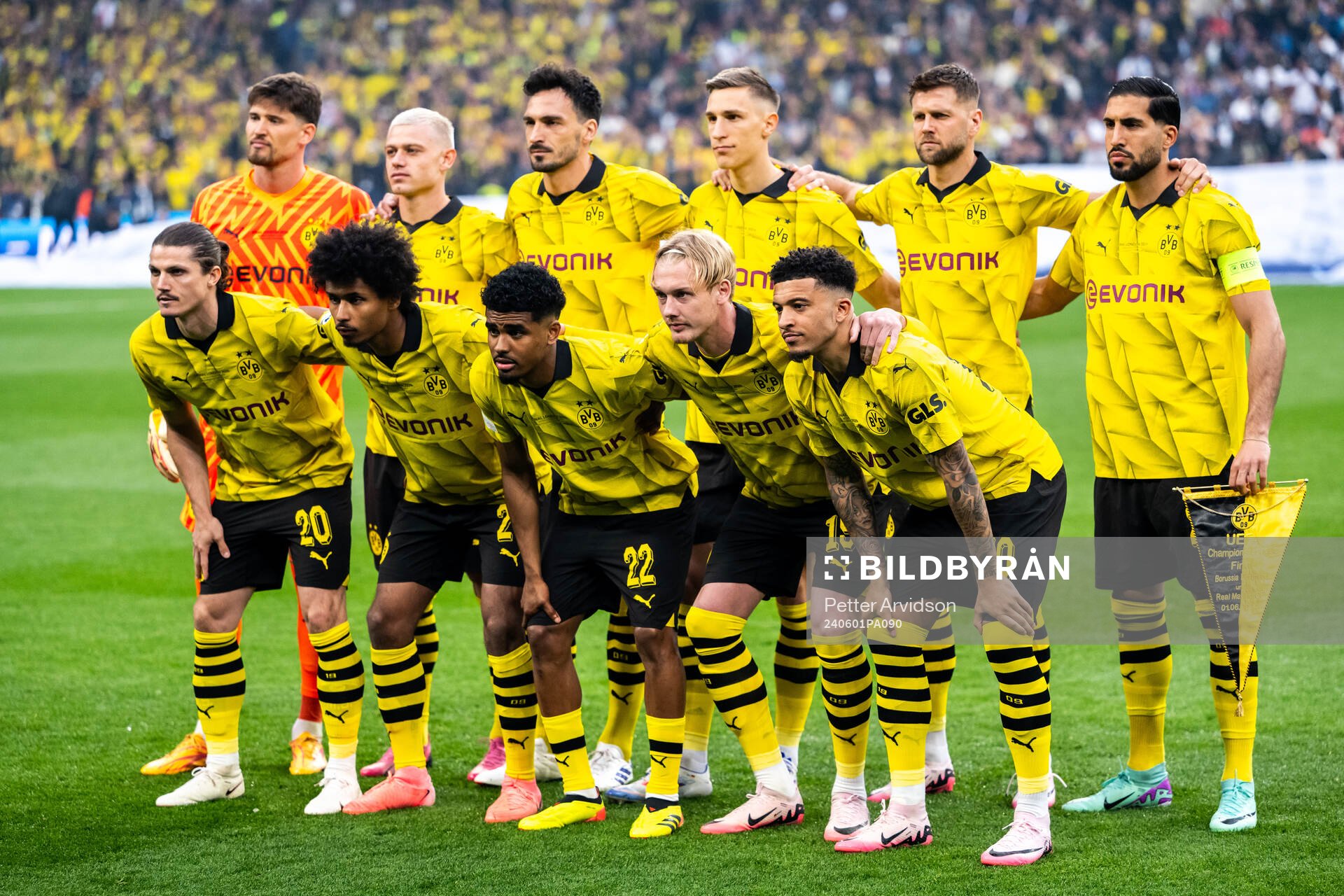 The starting eleven of Dortmund