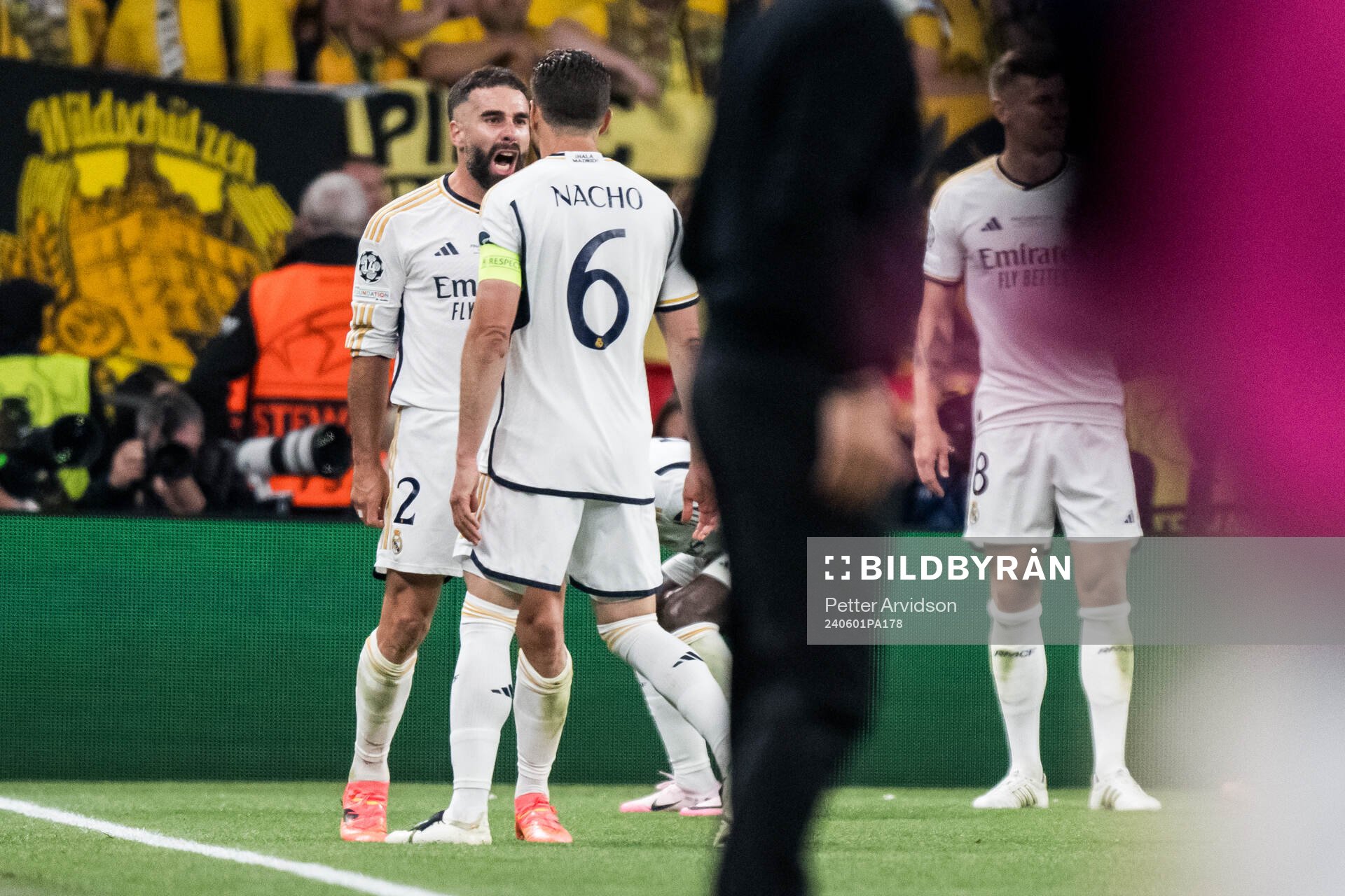 Dani Carvajal of Real Madrid celebrates