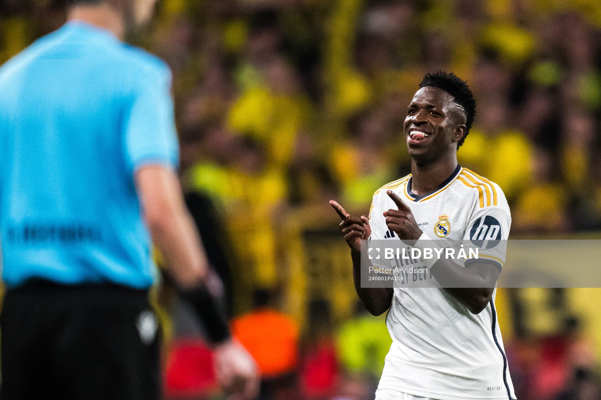 Vinicius Junior of Real Madrid celebrates