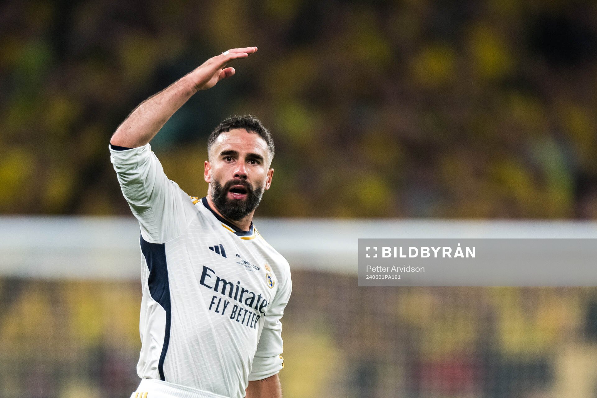 Dani Carvajal of Real Madrid celebrates