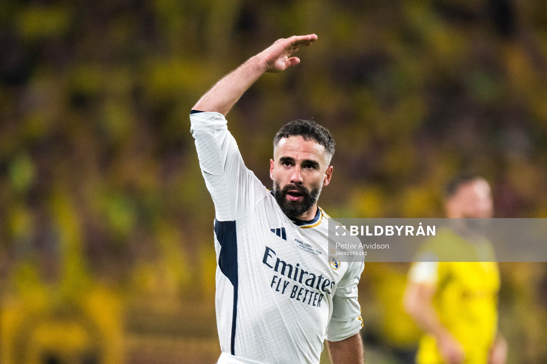 Dani Carvajal of Real Madrid celebrates
