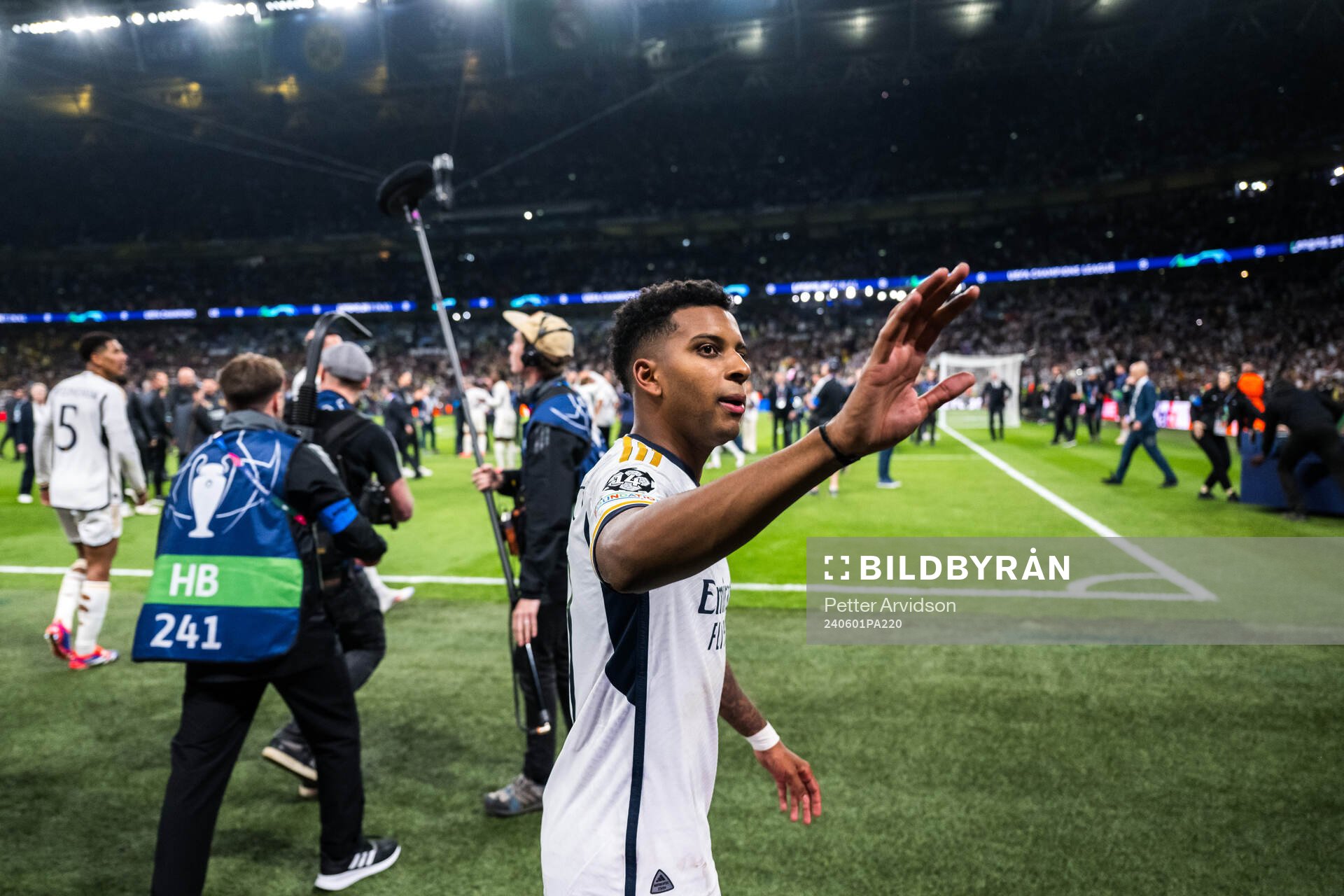 Rodrygo of Real Madrid celebrates