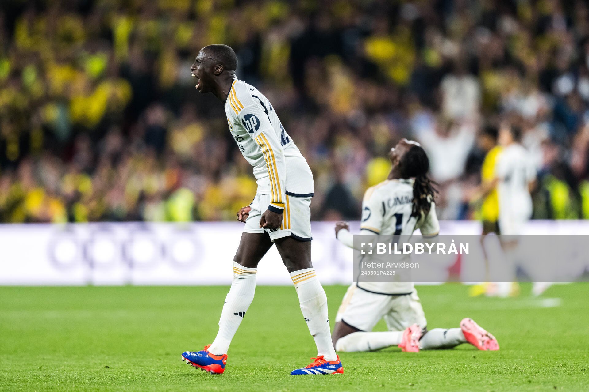 Ferland Mendy of Real Madrid celebrates