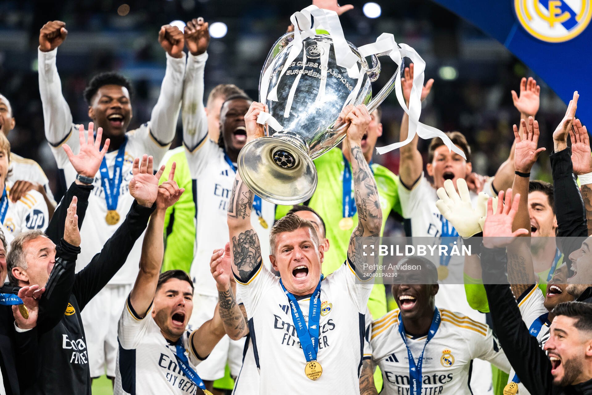 Toni Kroos of Real Madrid celebrates